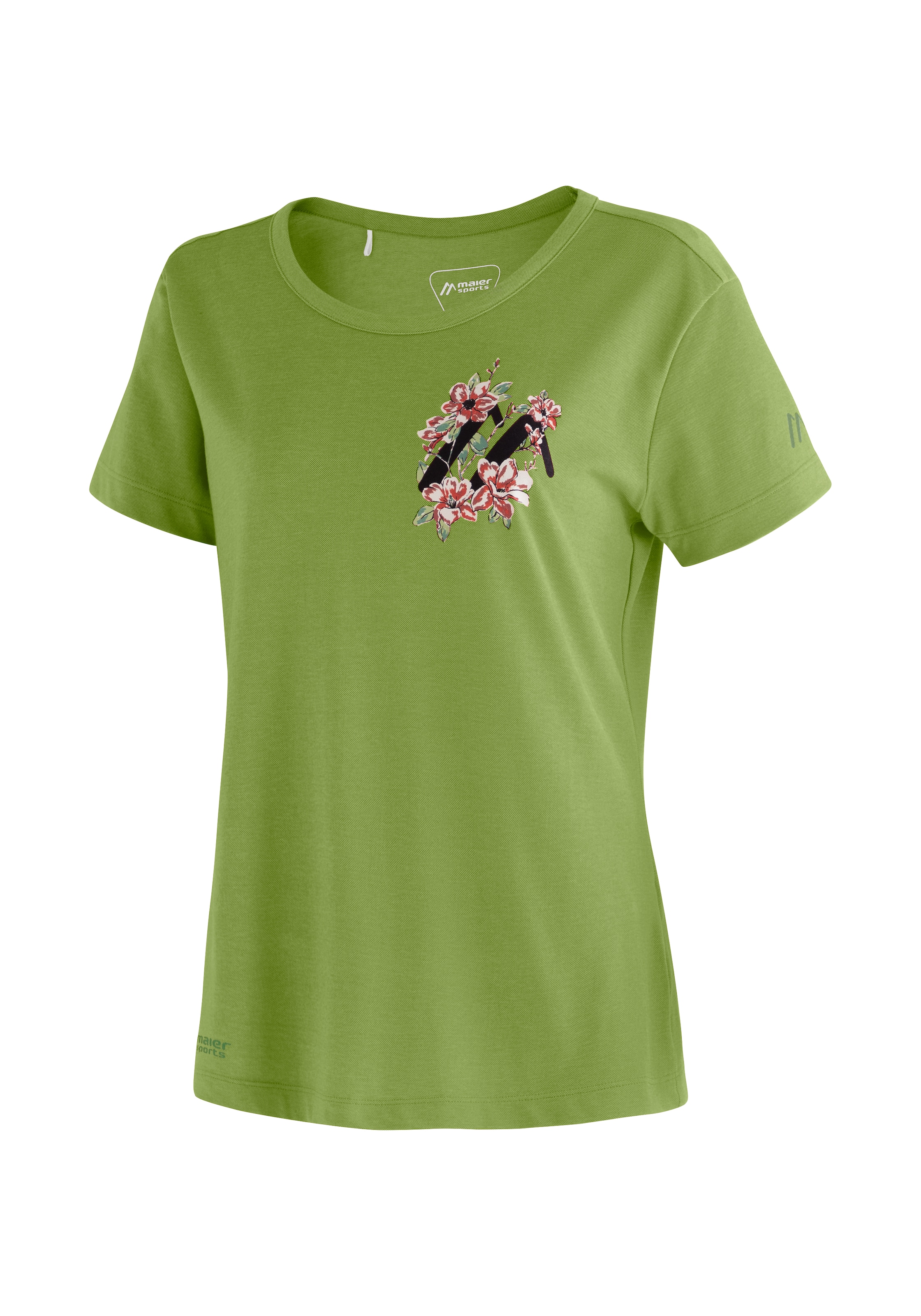 T-Shirt »Burgeis 25 W«, Damen Kurzarmshirt mit Print für Wandern und Freizeit