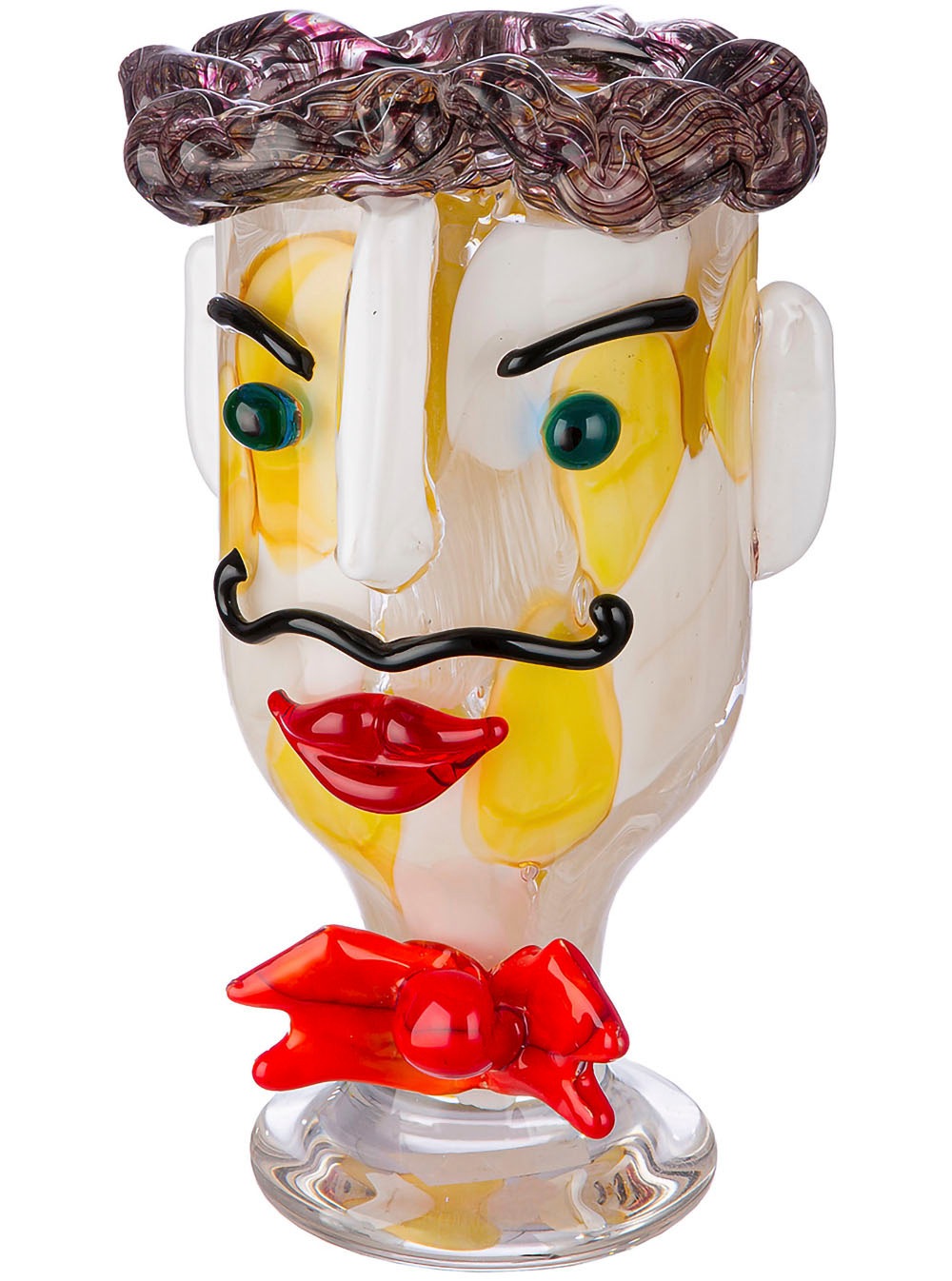 Image of Casablanca by Gilde Tischvase "Glasart Designvase "Alfredo" aus Glas" durchgefärbt, handgearbeitet und mundgeblasen