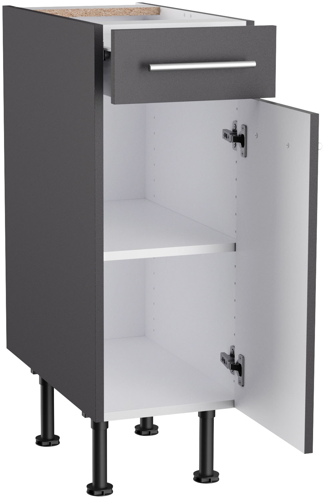 KOCHSTATION Unterschrank »KS-Bern2«, Breite 30 cm, 1 Tür, 1 Schubkasten, 1 Einlegeboden