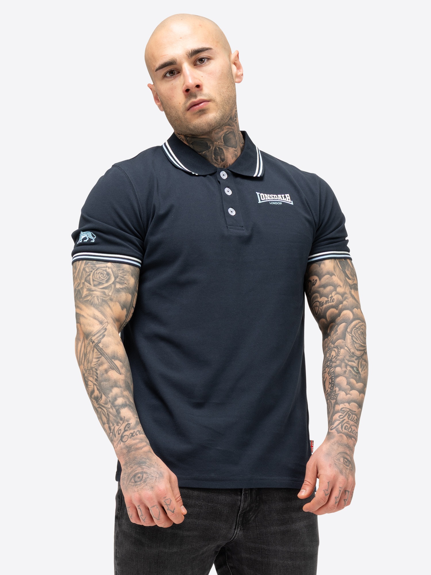 Image of Lonsdale Poloshirt "EASTLEIGH" mit filigranen Stickereien