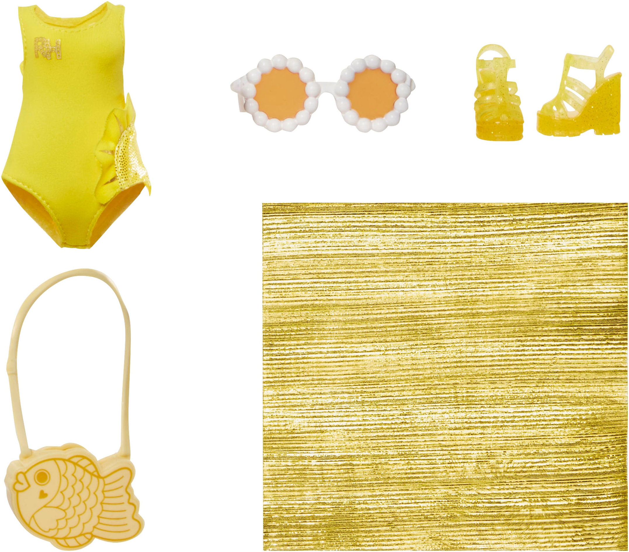 RAINBOW HIGH Poupée à habiller »Rainbow High Swim & Style Fashion Doll- Sunny (Yellow)«