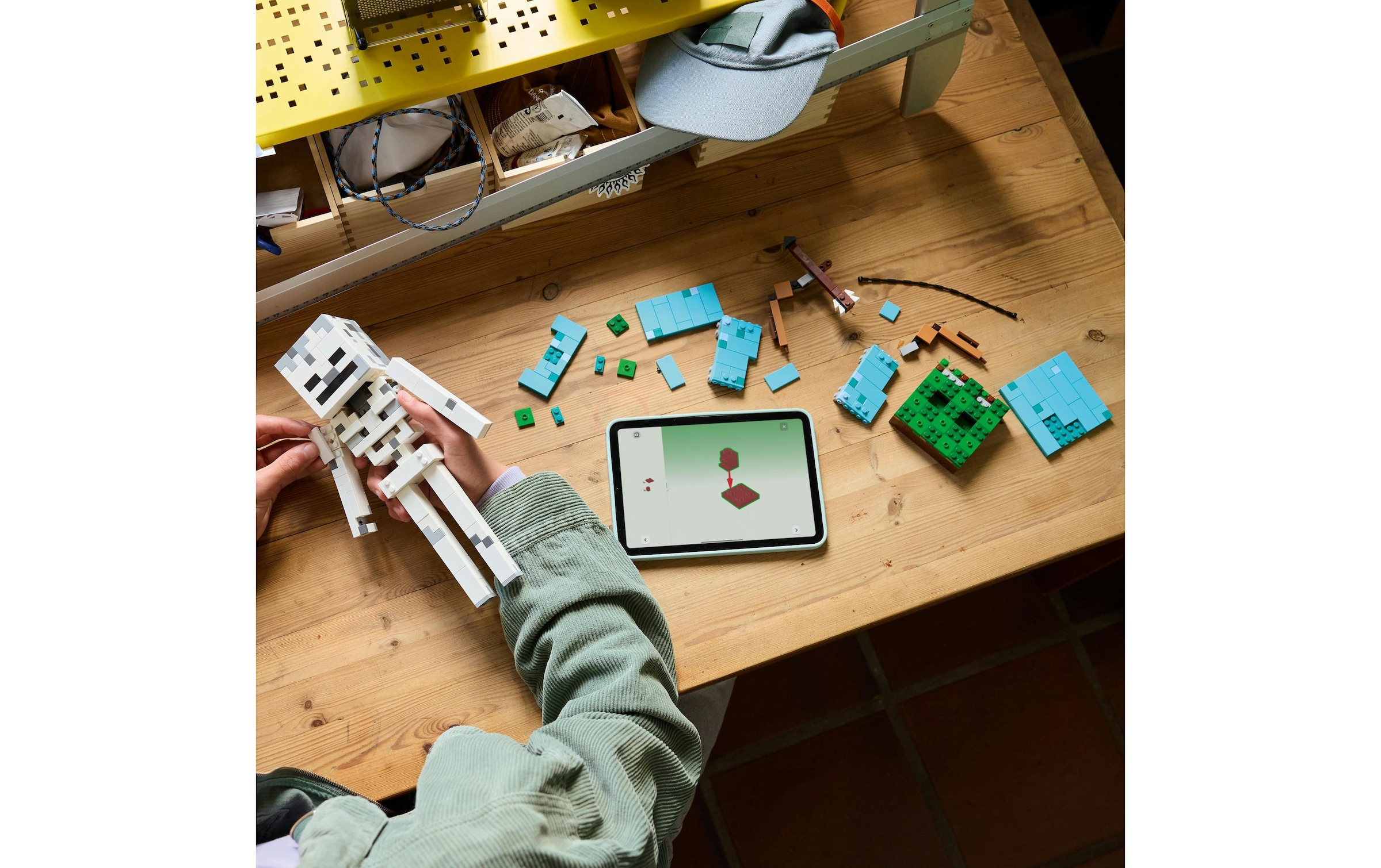 LEGO® Konstruktionsspielsteine »Das Skelett (21594), LEGO Minecraft« Made in Europe
