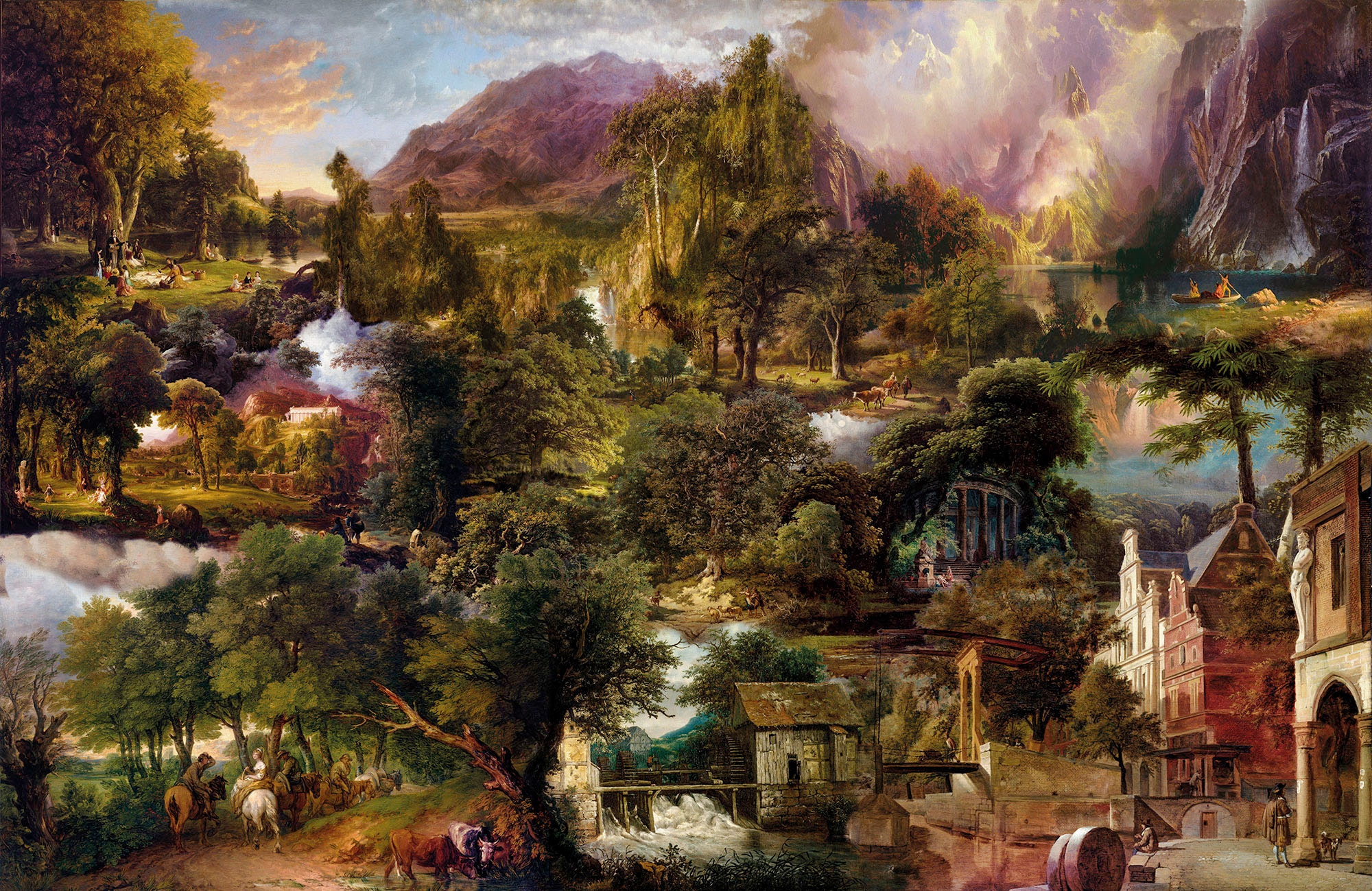 Image of Komar Vliestapete "Digitaldruck Vlies - Heritage - Grösse 400 x 260 cm" bedruckt glatt Wohnzimmer, Schlafzimmer