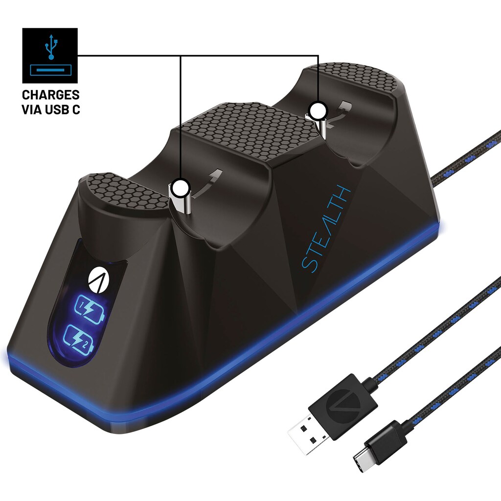Stealth Controller-Ladestation »PS5 Twin Charging Dock inkl. Kabel«
