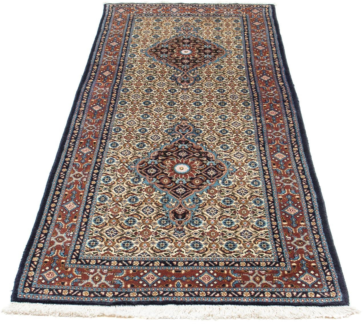 Image of morgenland Hochflor-Läufer »Yalameh Felder Rosso chiaro 198 x 79 cm«, rechteckig, 1 mm Höhe, Handgeknüpft bei Ackermann Versand Schweiz