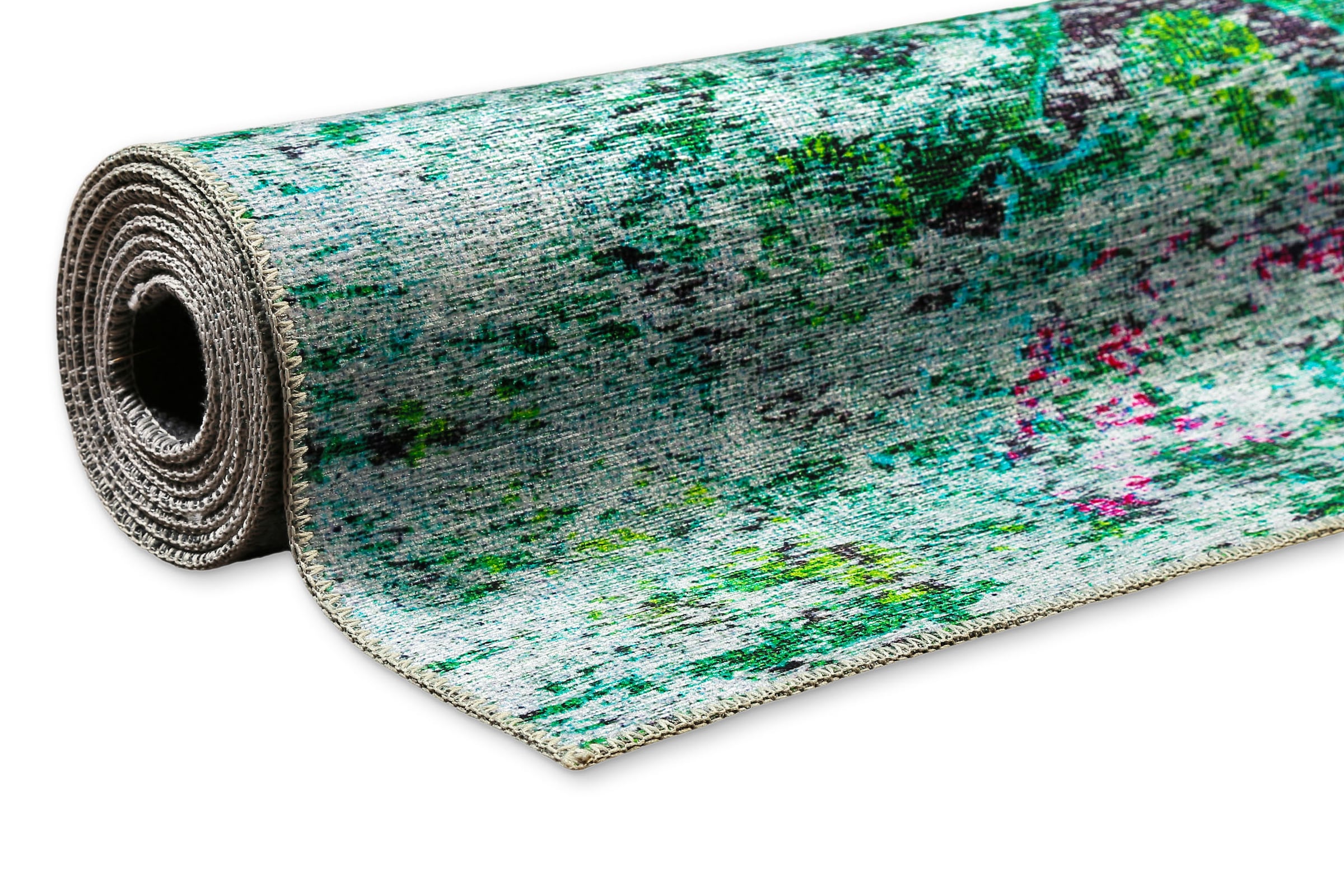 Wecon home Teppich »Focus« rechteckig 6 mm Höhe Vintage, Baumwolle, Kurzflor, Wohnzimmer, Schlafzimmer, pflegeleicht