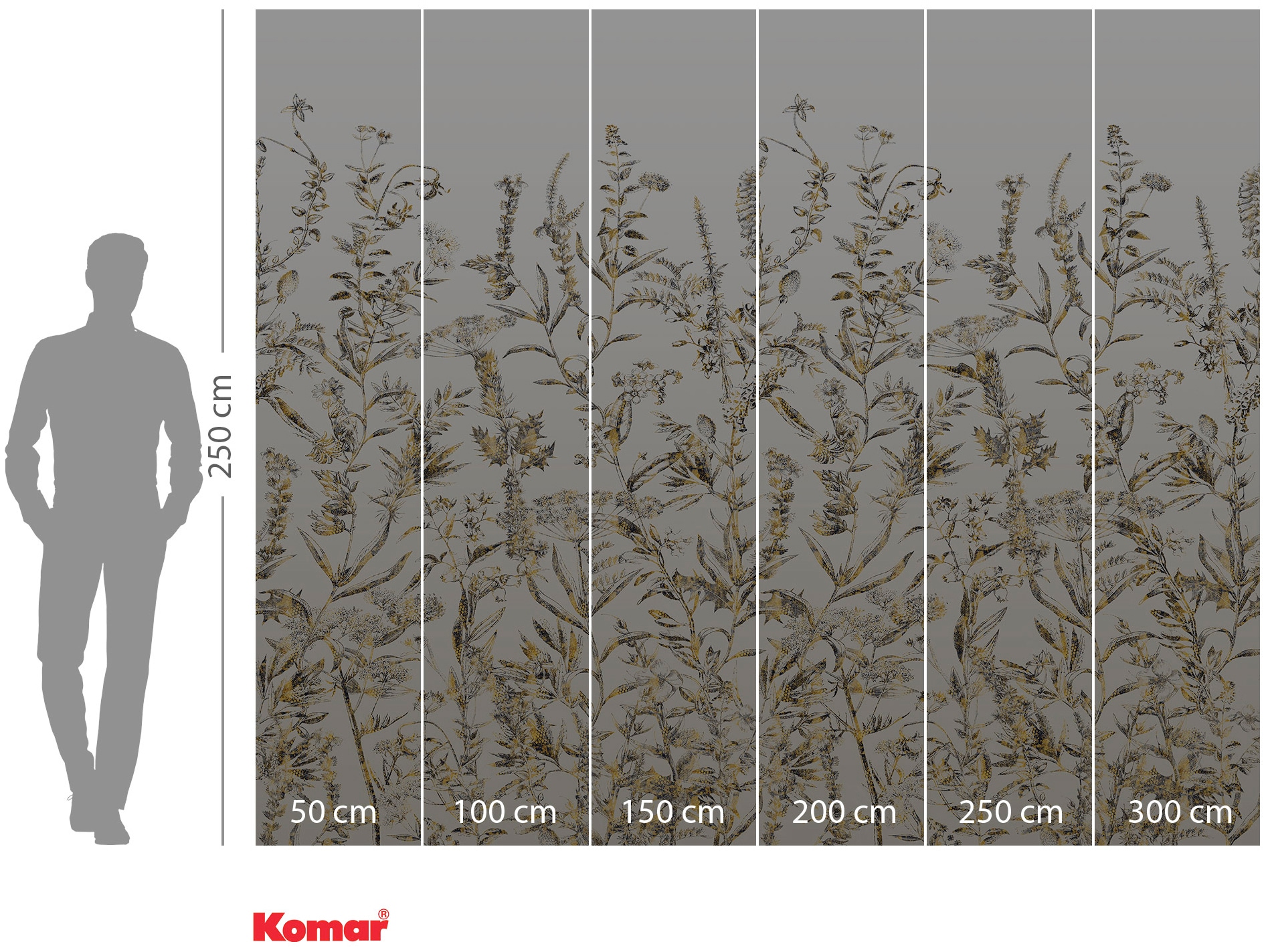 Komar Vliestapete »Digitaldruck Vlies -  Eldorado - Grösse 300 x 250 cm« bedruckt glatt Wohnzimmer, Schlafzimmer