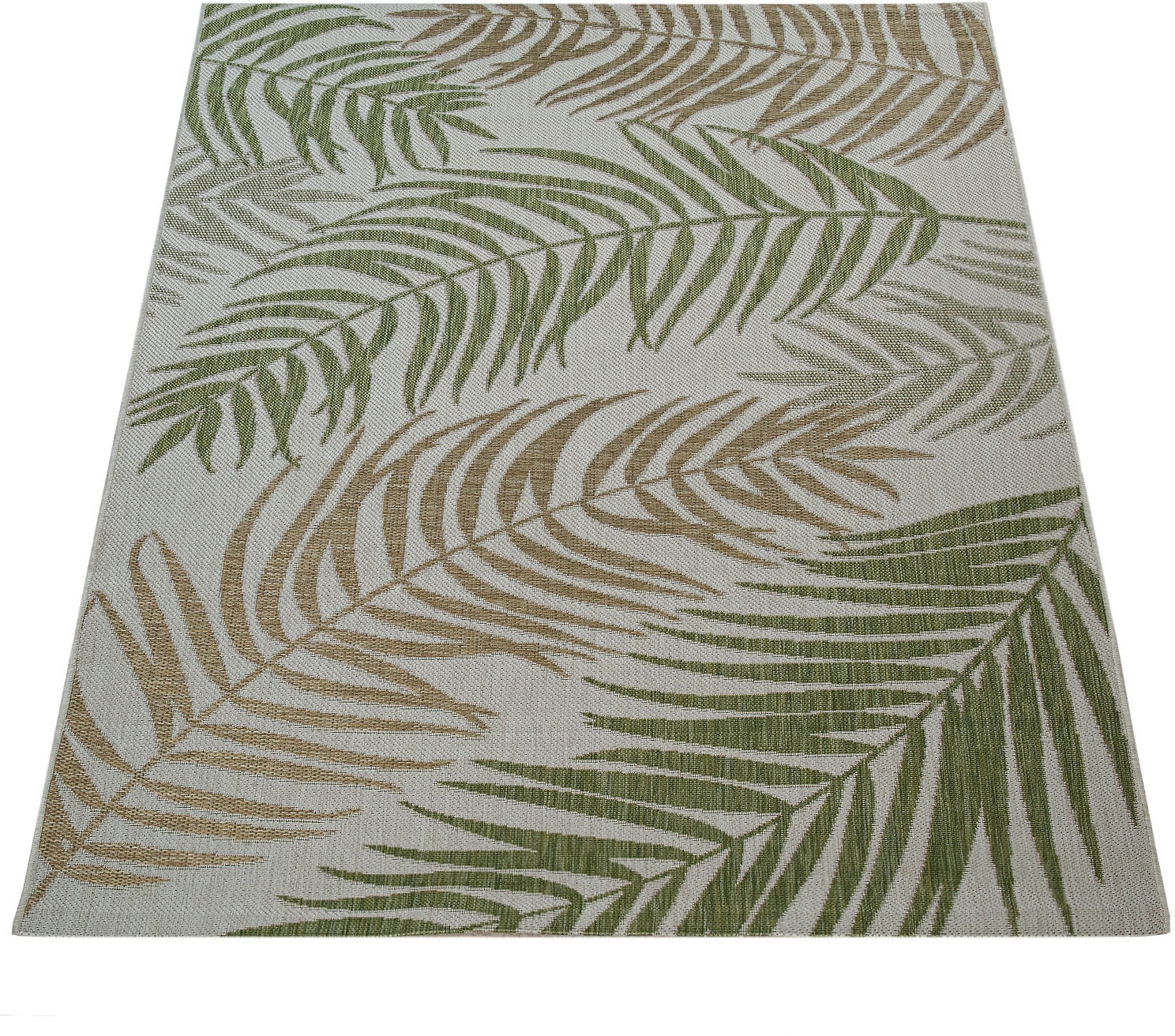 Teppich »Kuba 123«, rechteckig, Flachgewebe, Motiv Blätter, In- und Outdoor geeignet,...