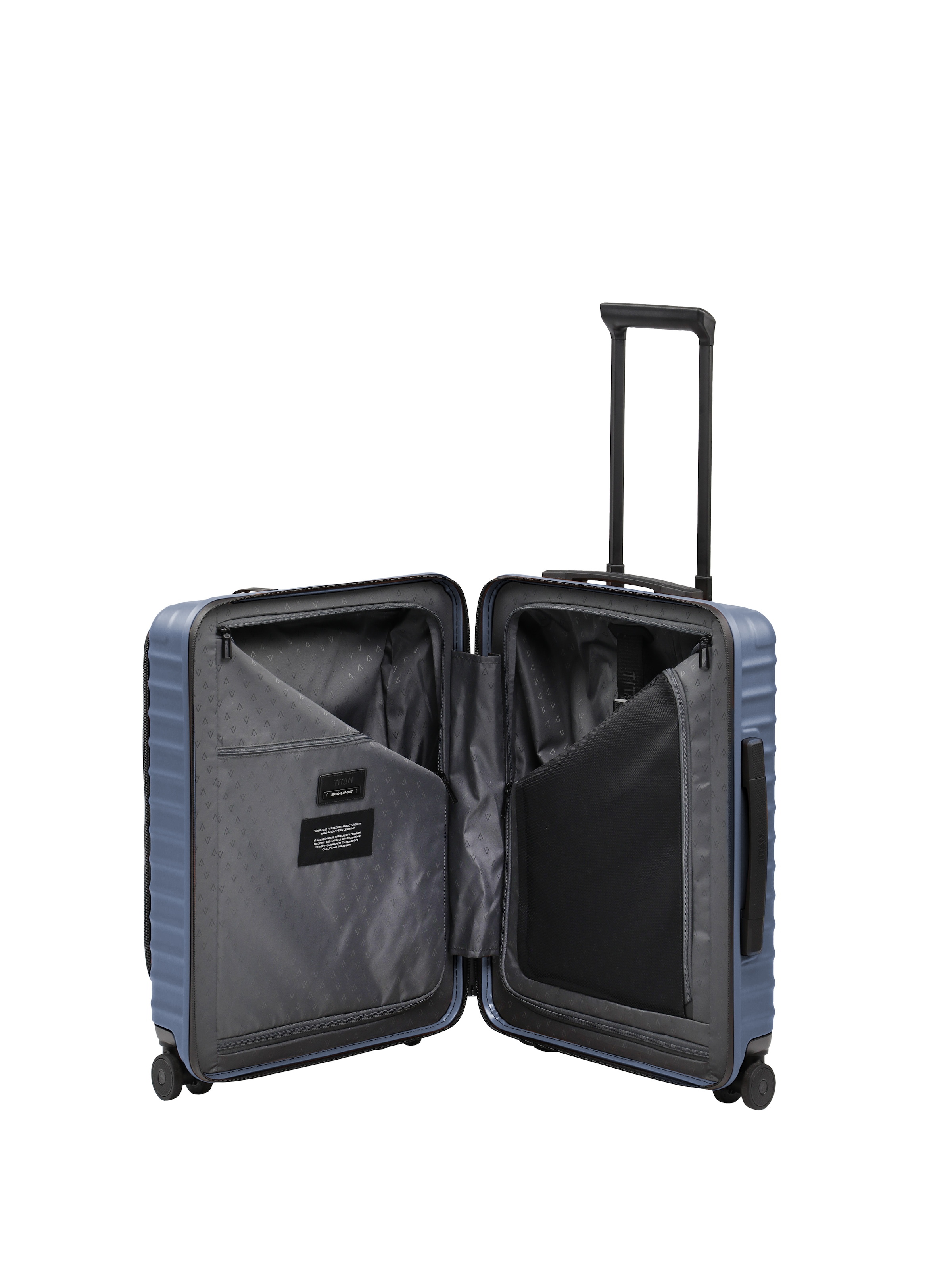 TITAN - Made in Germany Trolley »UPGRADE Koffer Hartschale« 42 l 4 Rollen avec surface résistante aux rayures et compartimentage intérieur astucieux