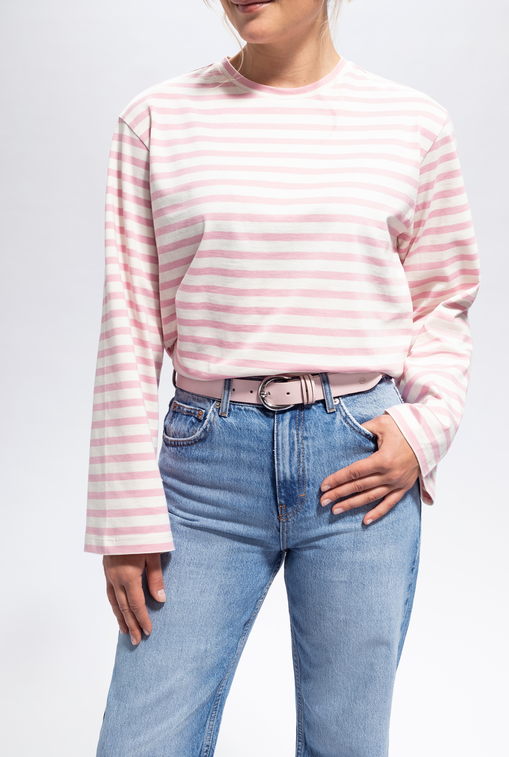 Tamaris Ceinture en cuir mit glänzender silberfarbener Schliesse