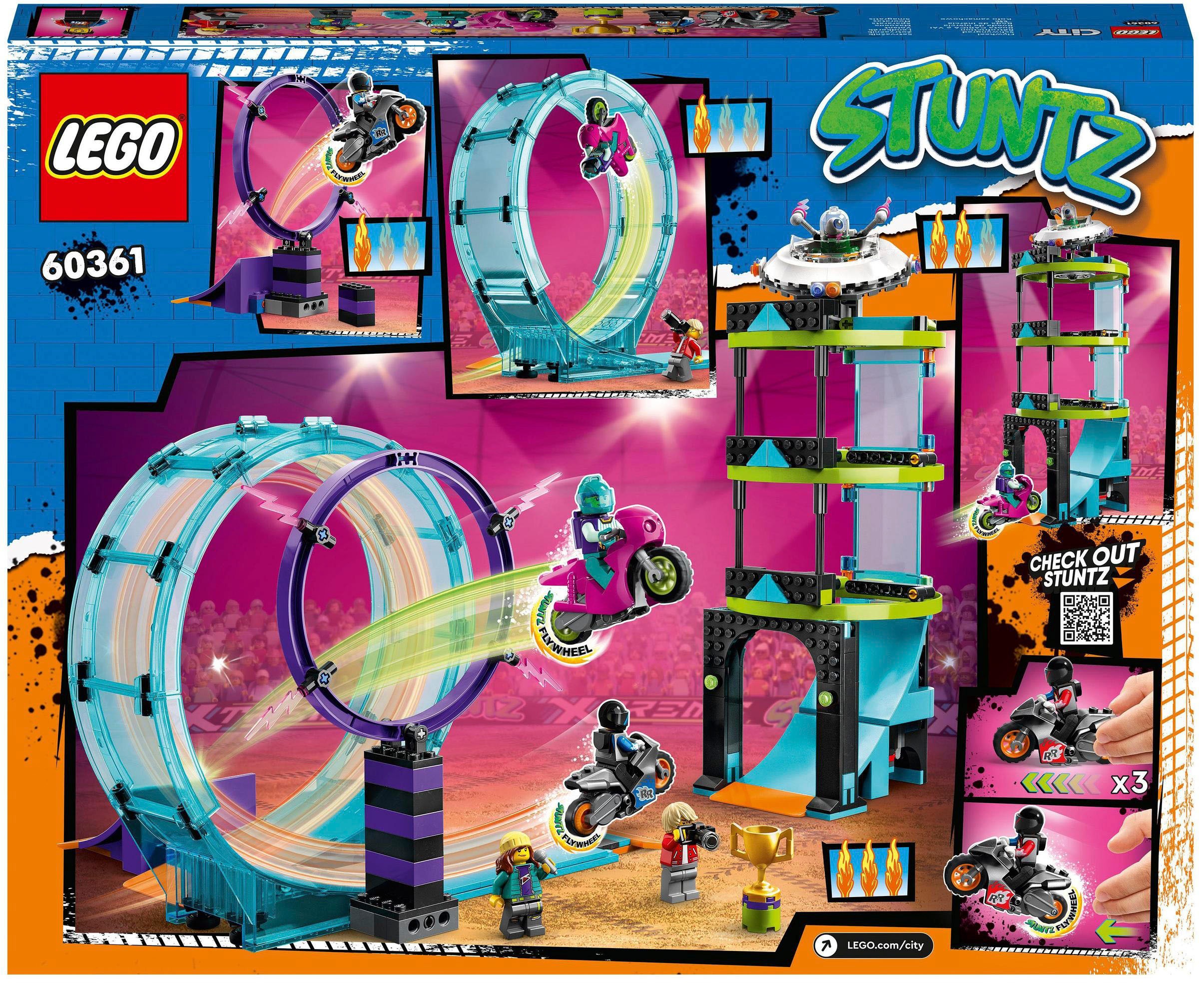 LEGO® Konstruktionsspielsteine »Ultimative Stuntfahrer-Challenge (60361), LEGO® City Stuntz«, (385 St.)