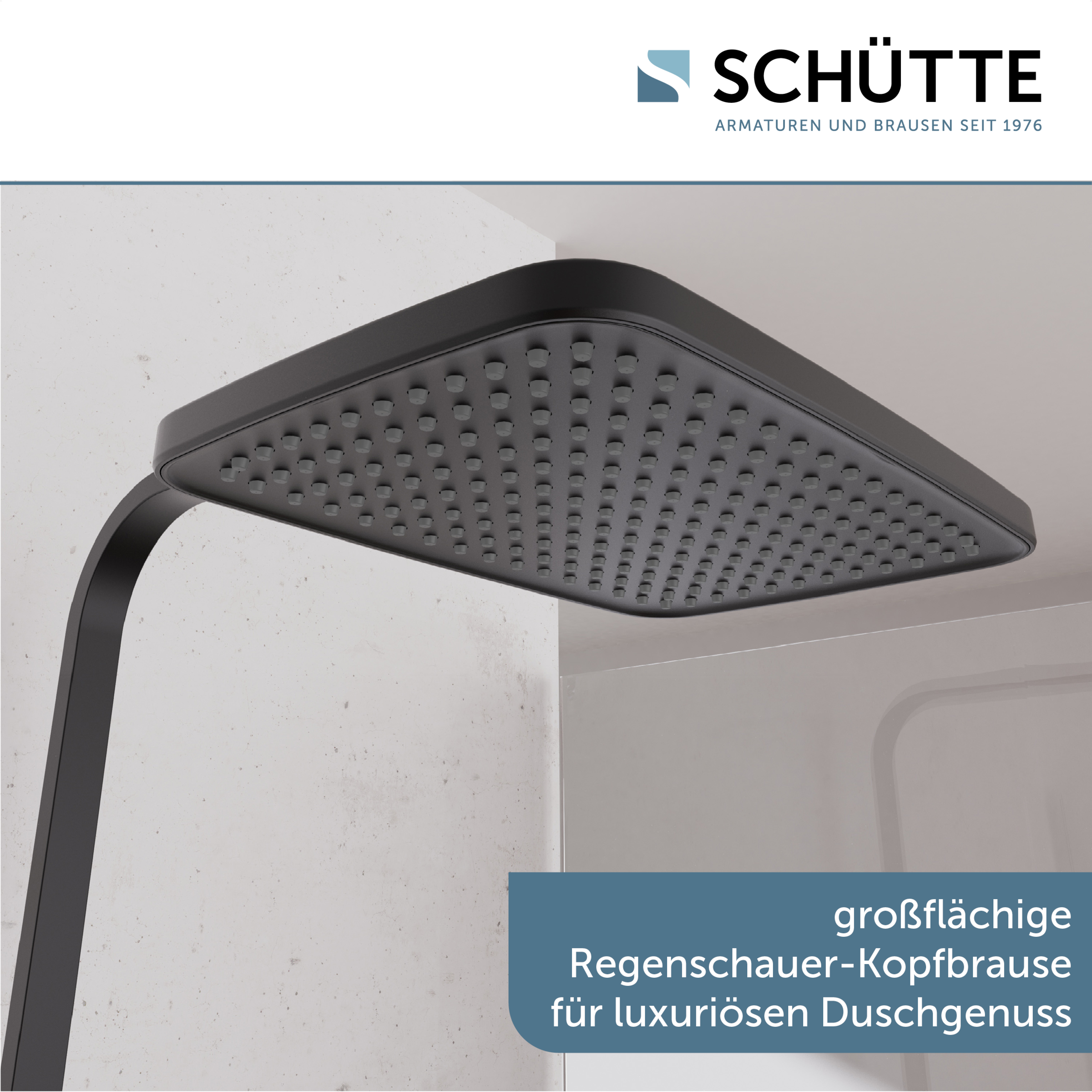 Schütte Duschsystem »GRAN CANARIA« Komplett-Set,  Regendusche 30x20 cm, Umsteller, Antikalk, 3 Strahlarten, Thermostat