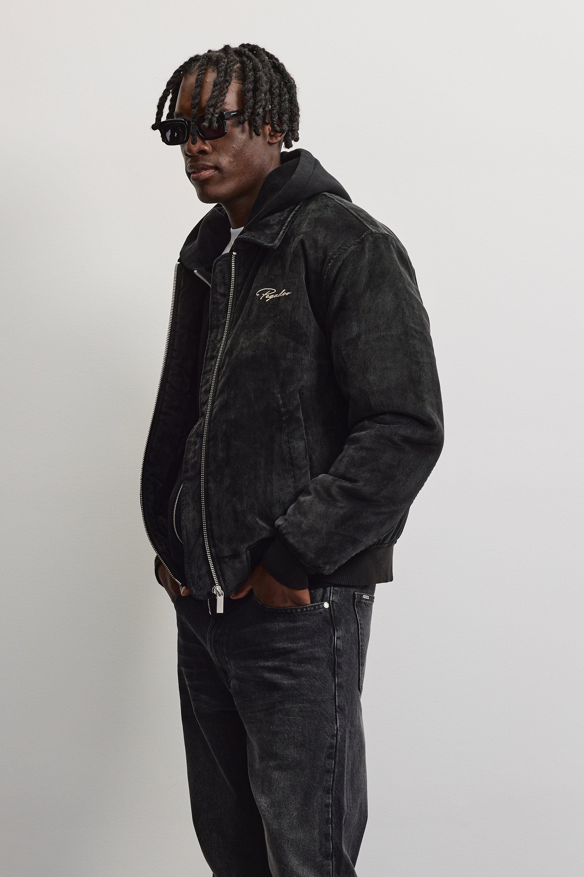 PEGADOR Veste bomber »CLUSONE CORD BOMBER JACKET« fibre synthétique, coupe régulière