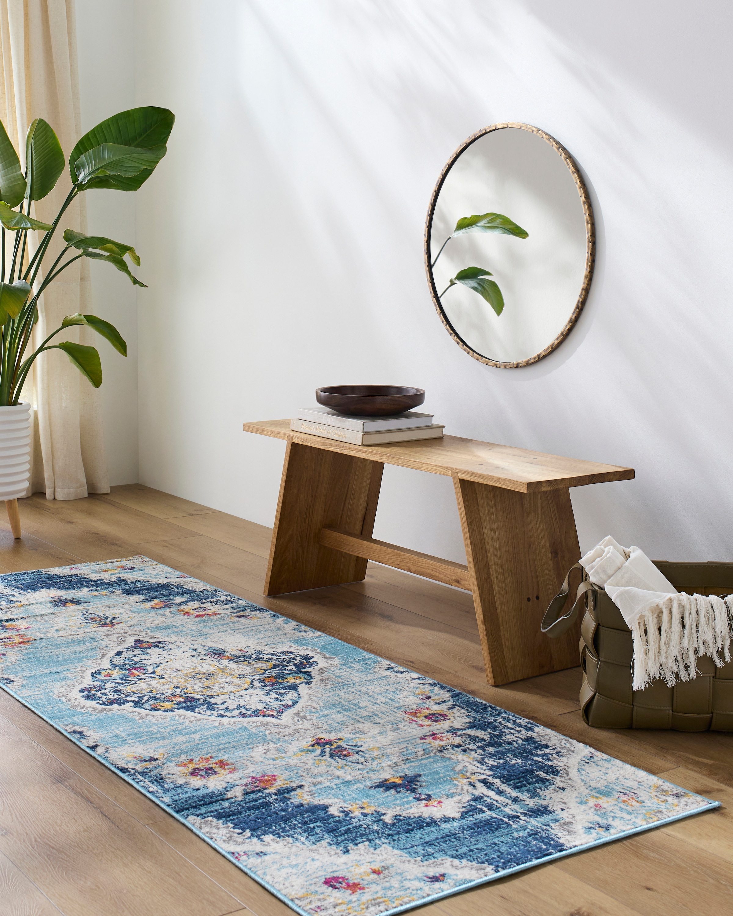 Livabliss Teppich »ADEN«, rechteckig, 10 mm Höhe, Vintage Orientteppich, Kurzflor Boho Wohnzimmerteppich, Läufer