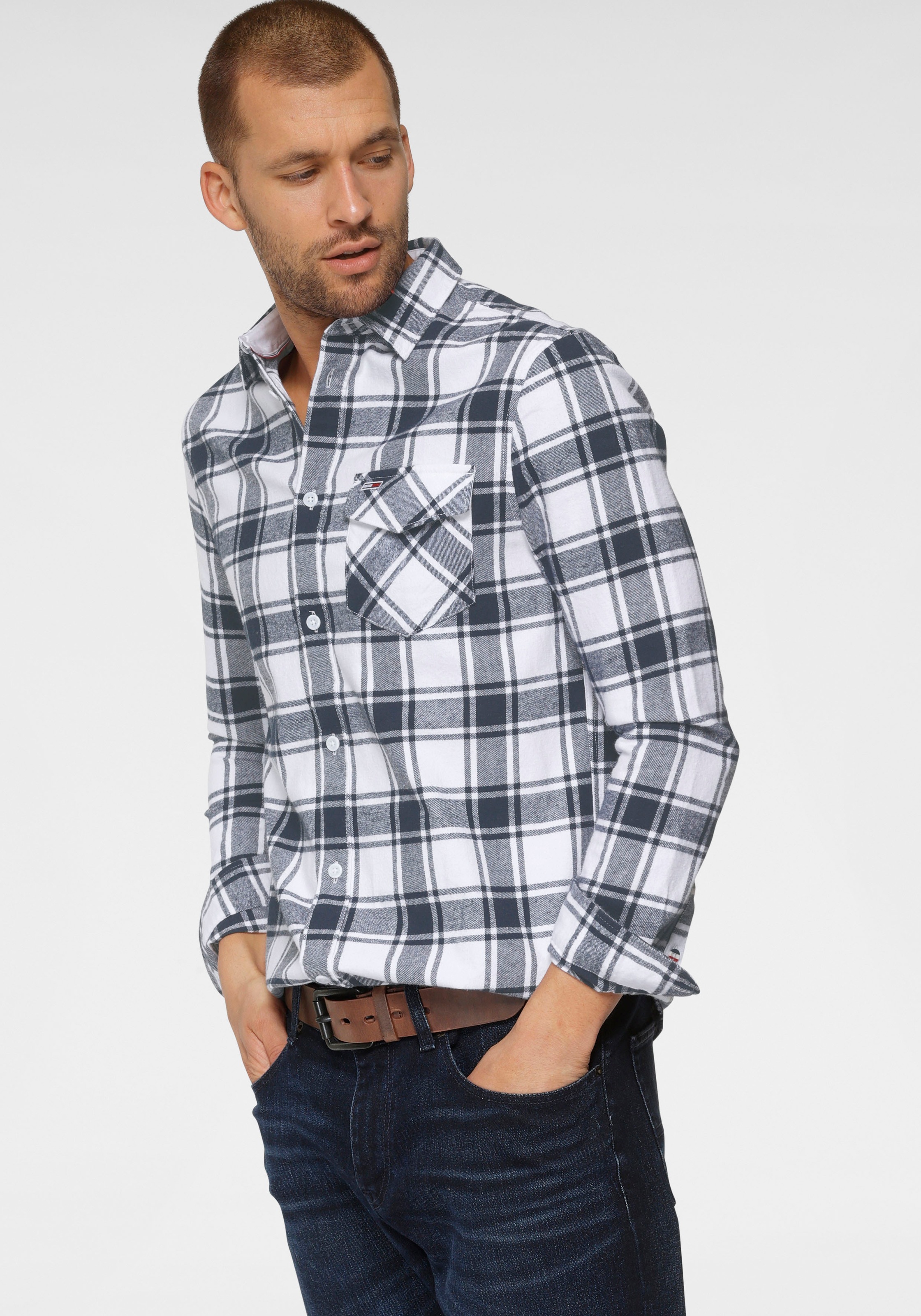Image of Tommy Jeans Flanellhemd »TJM FLANNEL PLAID SHIRT« bei Ackermann Versand Schweiz