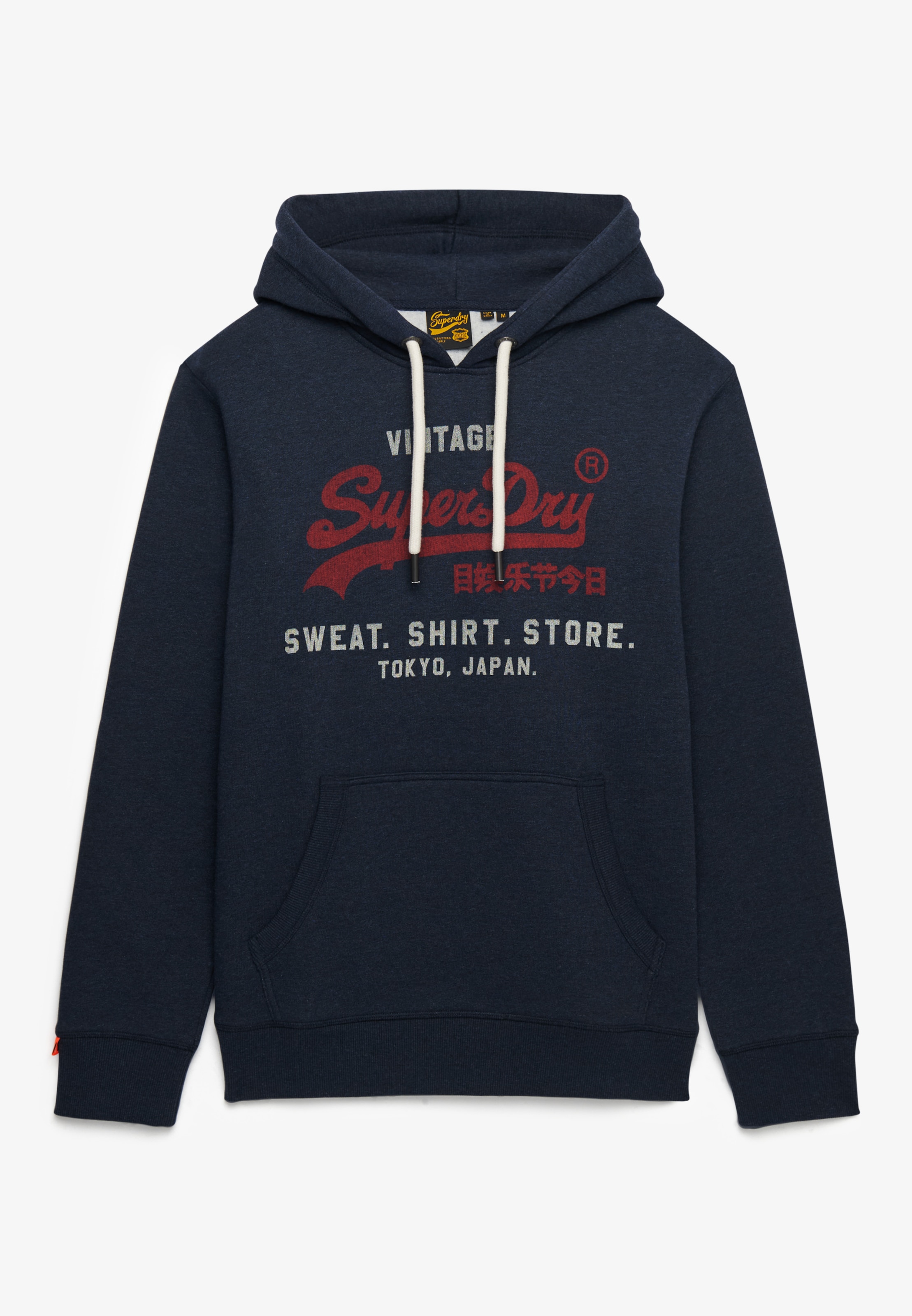 Superdry Sweat à capuche »SD-VL HERITAGE RELAXED HOOD«, aus Baumwollmischung, Relaxed Fit, mit Rippbündchen am Rumpfabschluss
