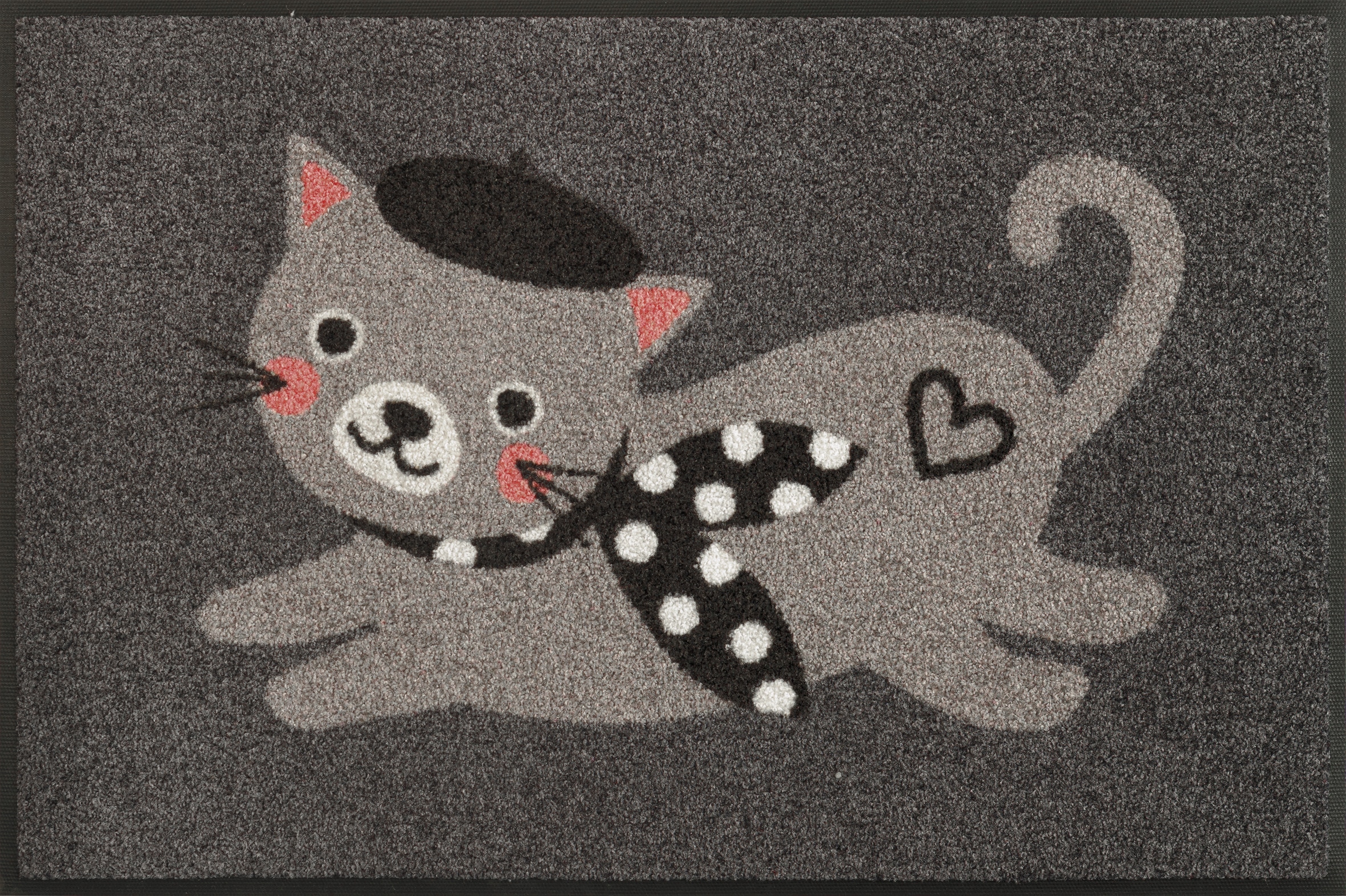 Image of wash+dry by Kleen-Tex Fussmatte "Madame Minou" rechteckig 7 mm Höhe