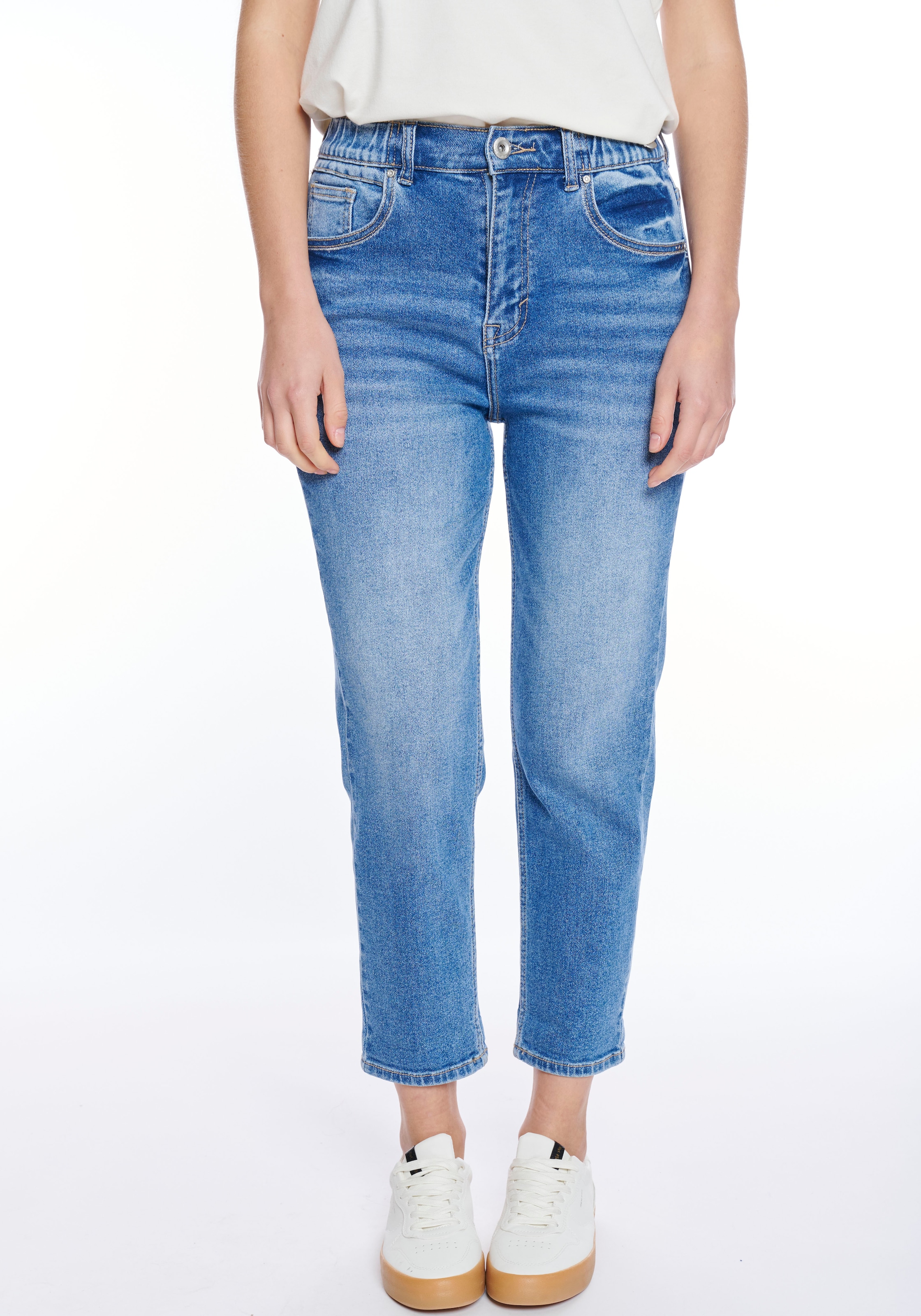 Image of ZABAIONE High-waist-Jeans "Ma44rbella" mit seitlichem Gummizug am Bund