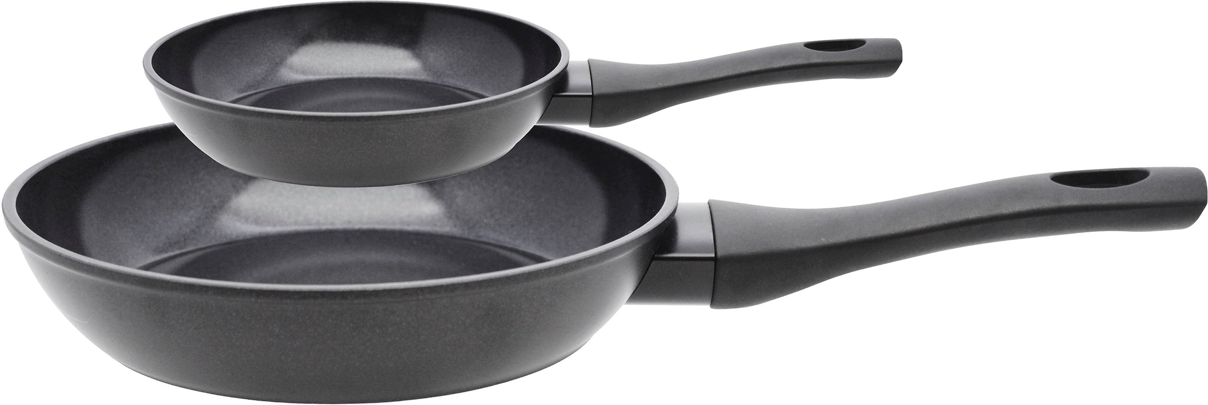 Elo Basic Set de poêles »Quarzit« Aluminium Ensemble, 2 tlg. Semelle capsule économe en énergie