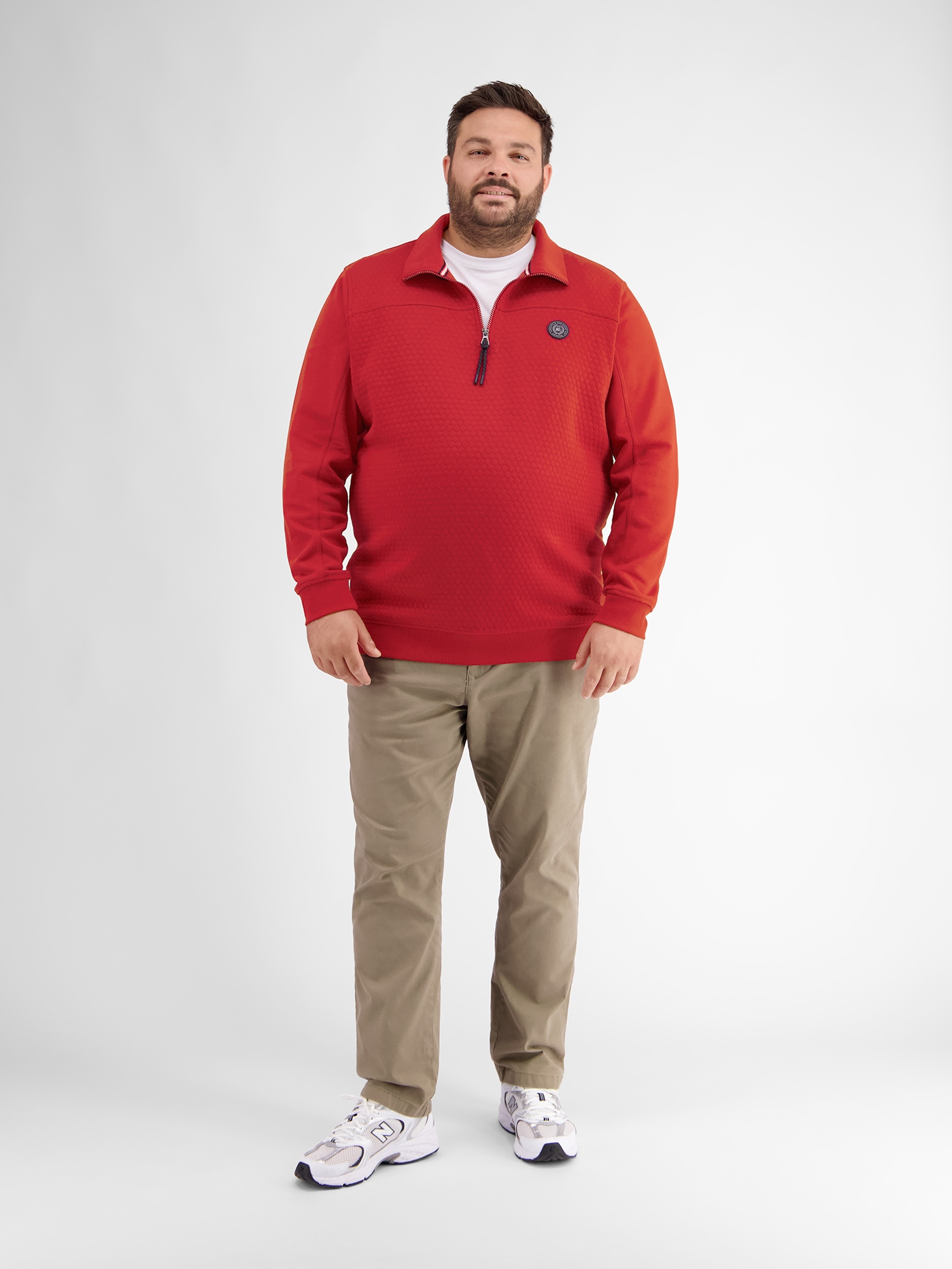 LERROS Sweatshirt »Sweat-Troyer mit Steppnähten«
