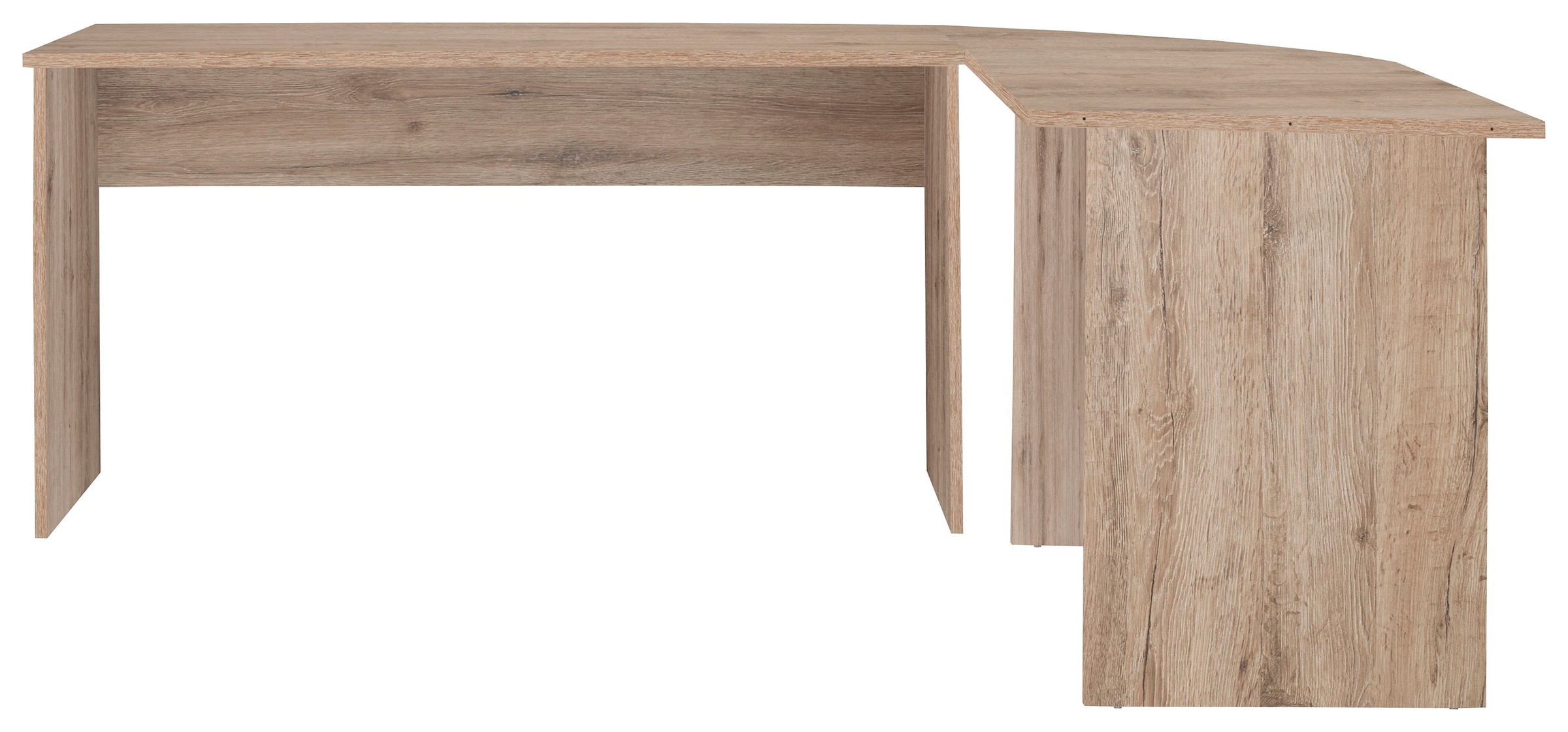 FMD Eckschreibtisch, Winkel-Schreibtisch, beidseitig montierbar, Masse 205/155x75,4x65,0 cm