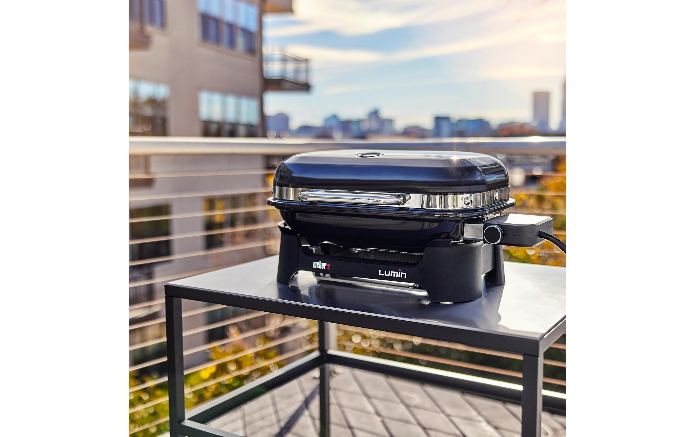 Weber Elektro-Standgrill »Lumin Compact, Schwarz«, 2200 W