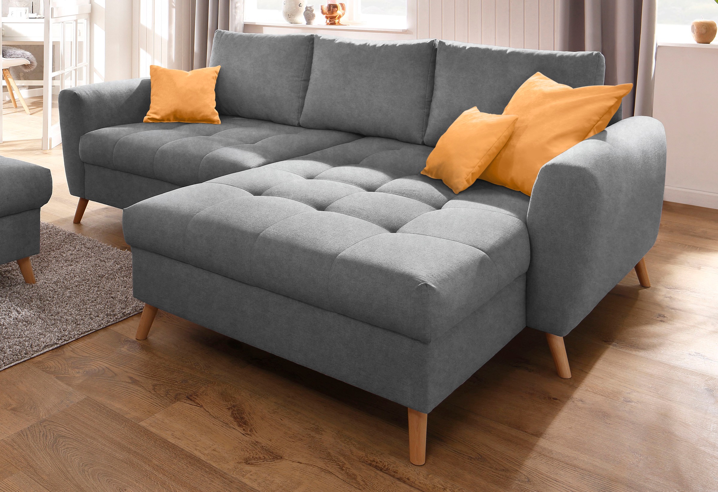 Image of Home affaire Ecksofa »Blackburn Luxus«, mit besonders hochwertiger Polsterung für bis zu 140 kg pro Sitzfläche bei Ackermann Versand Schweiz