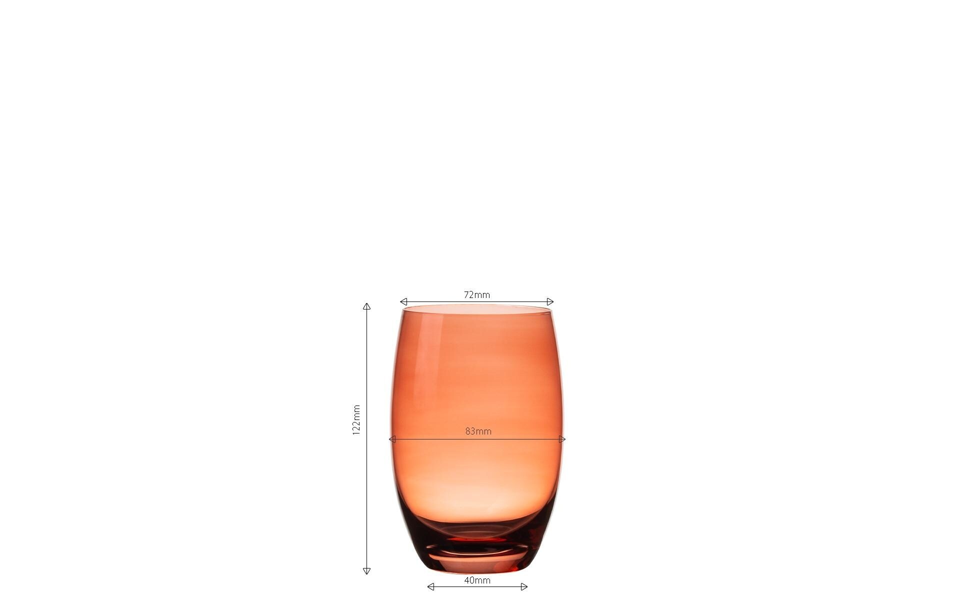 Gläser-Set "Lunasol Optima Color Tumbler 460 ml Barrel"