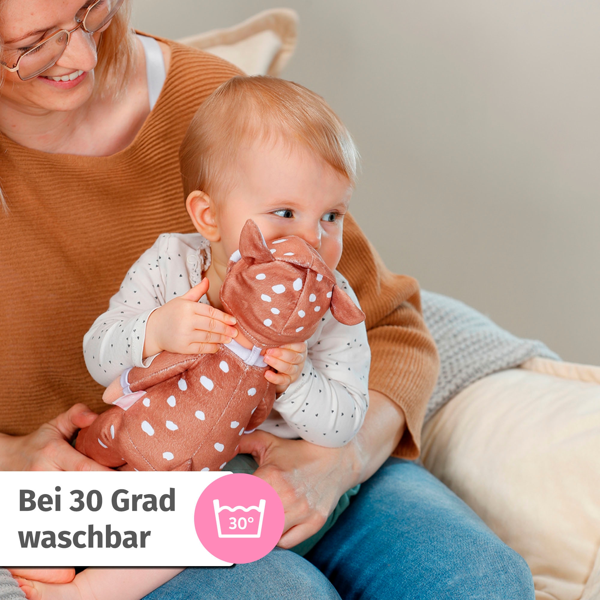 Baby Born Babypuppe »for babies Sleepy Reh, 30 cm« mit Rassel im Inneren