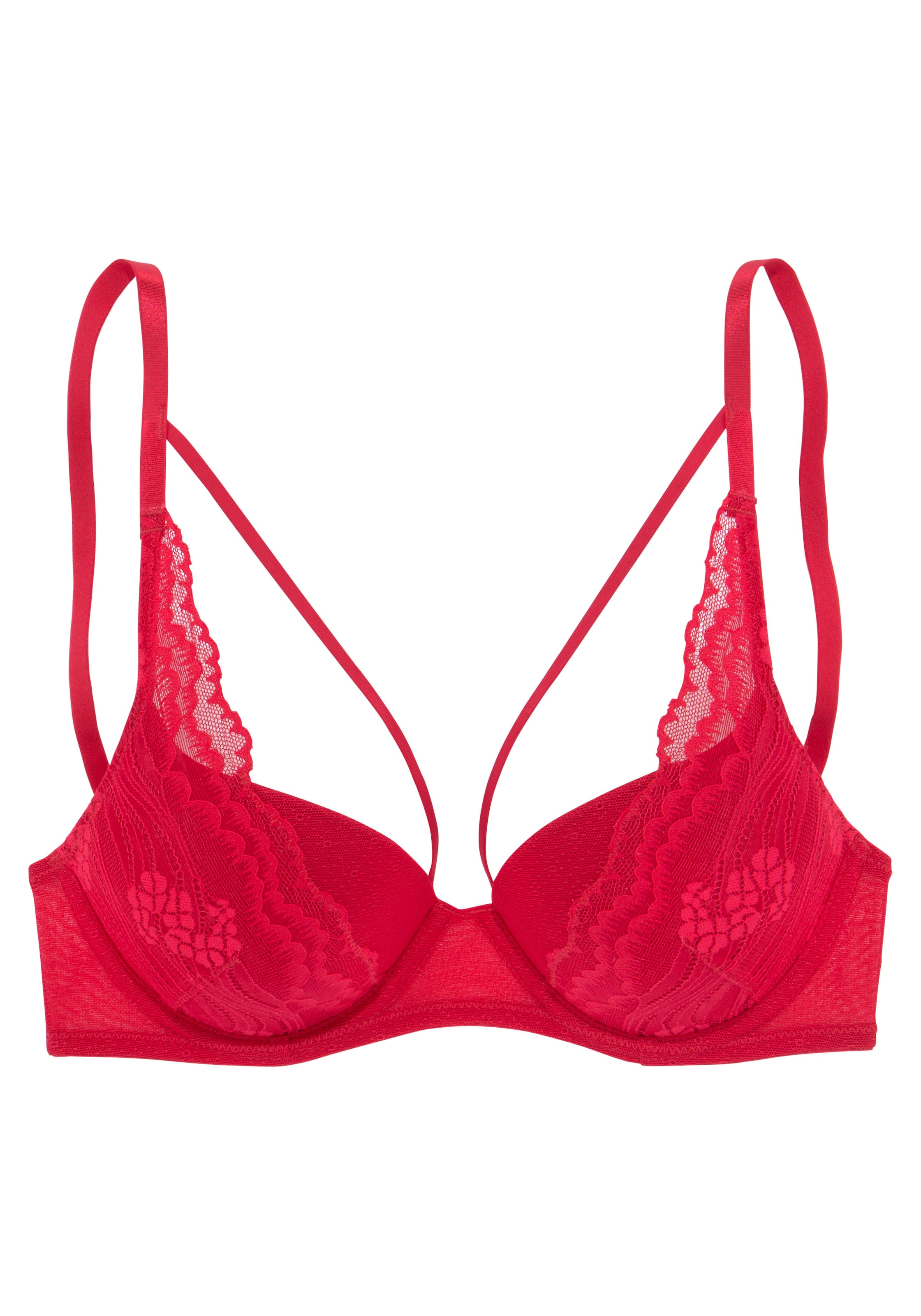 s.Oliver Push-up-BH »Alice«, mit Spitze und Bänder-Optik, Dessous