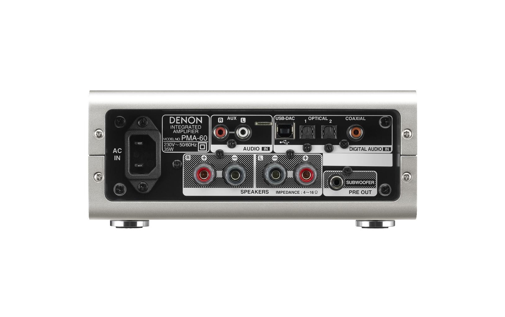 Denon Verstärker »PMA-60 Schwarz / Silberfarben«