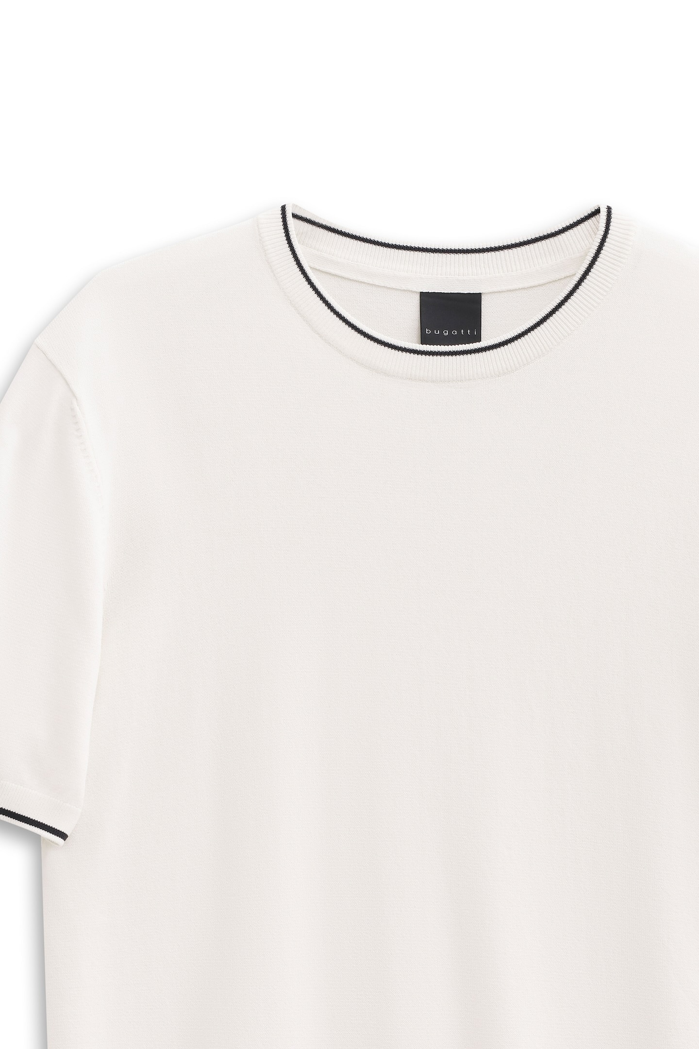 bugatti T-shirt »Regular Fit« mit Rundhals aus Viskose-Mix