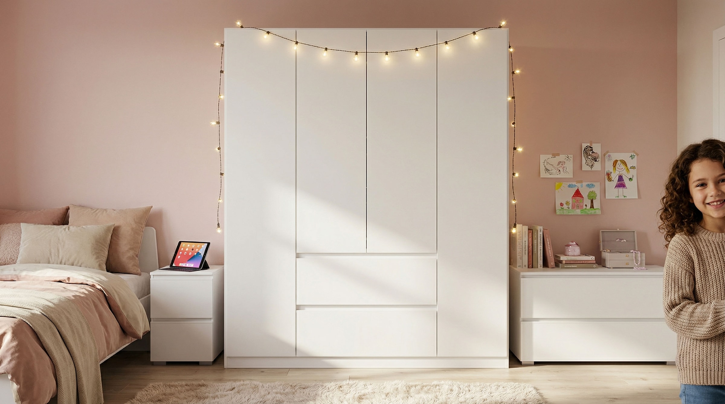 rauch Drehtürenschrank »Kleiderschrank Schrank Garderobe Garderobenschrank MAINZ« grifflose Front, Aussentüren mit Push-to-Open Funktion MADE IN GERMANY