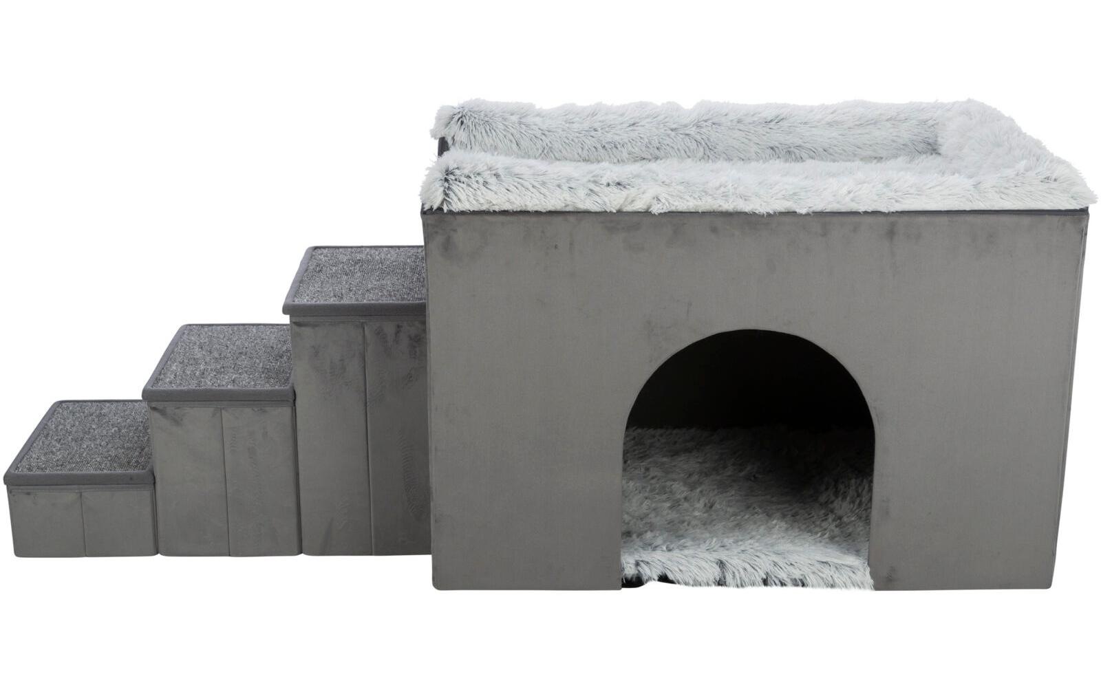 TRIXIE Tierhöhle »Harvey mit Treppe, 154 × 60 × 60 cm, Grau«