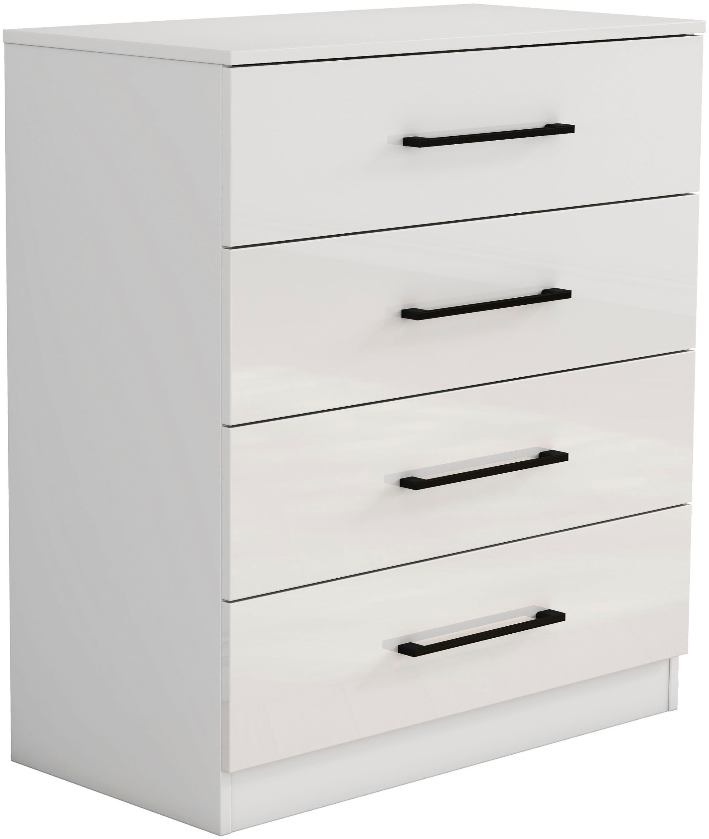 Image of GOODproduct Schubkastenkommode "Sylt Schlafzimmerschrank Garderobe Schrank hochglanz" Viel Stauraum im Schlafzimmer mit hochglänzenden Fronten, 1 Stk. tlg. Beistellschrank mit 4 Schubladen