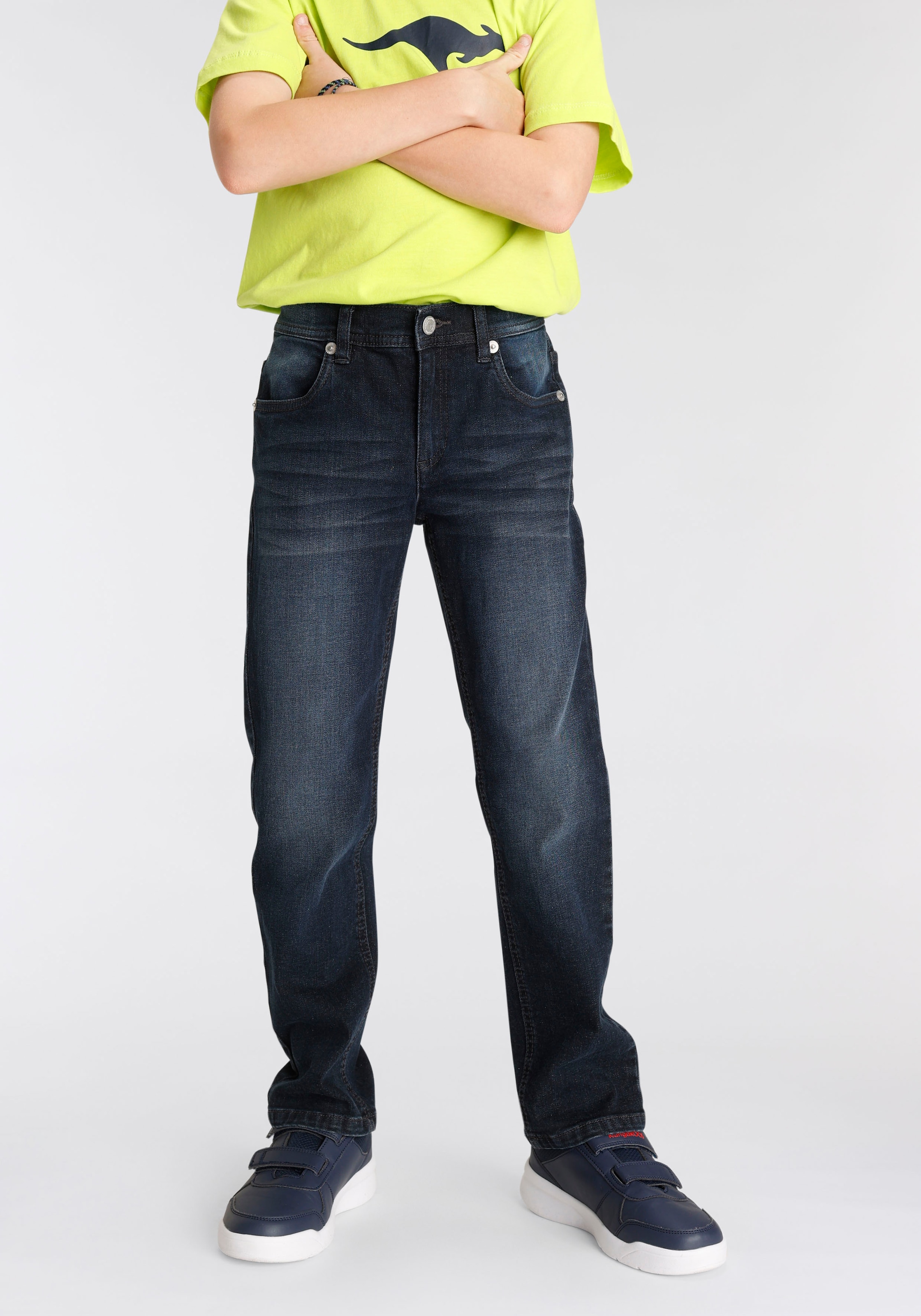 KangaROOS Stretch-Jeans », auf mit regular fit Beinverlauf« versandkostenfrei geradem