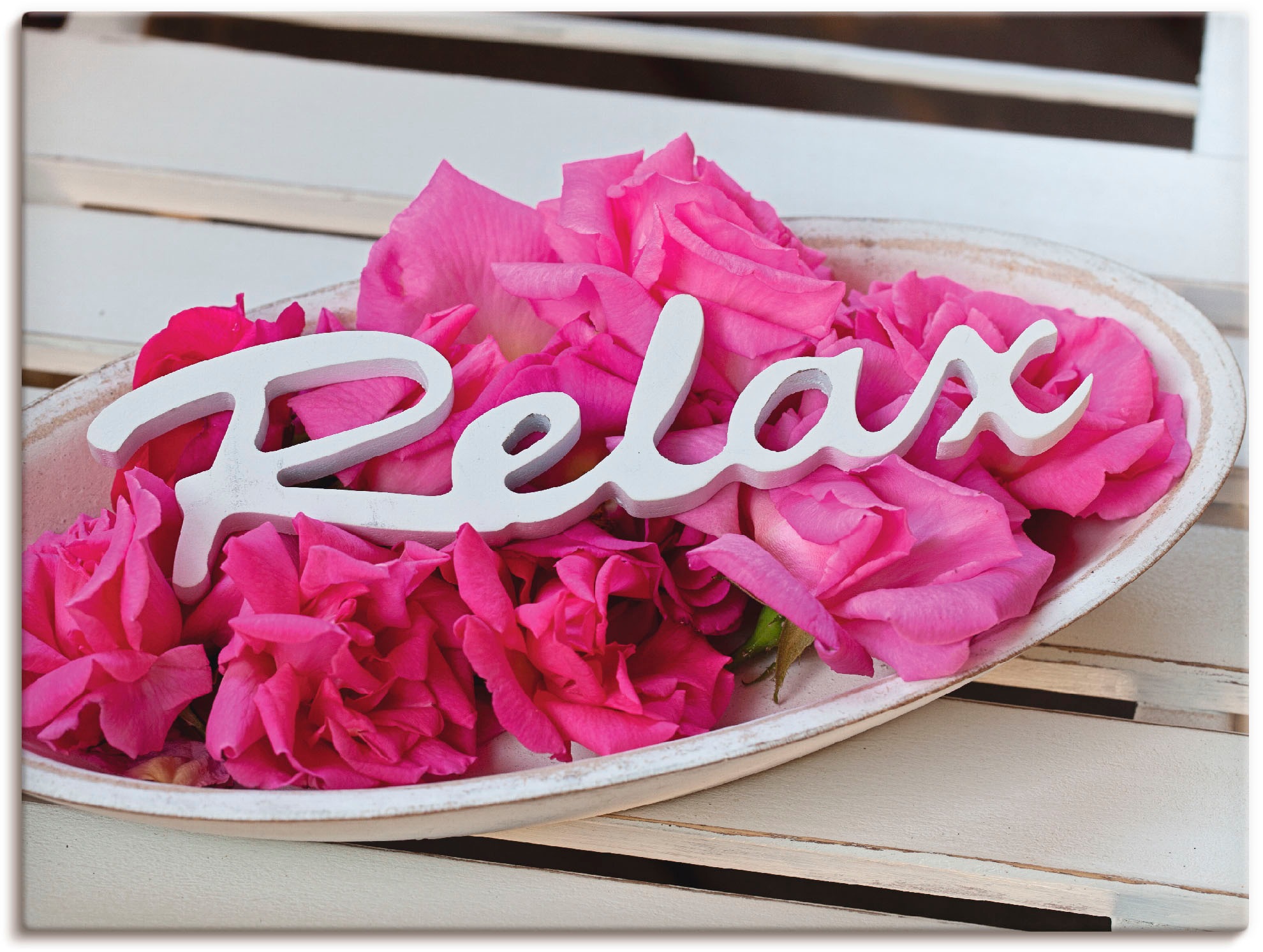 Image of Artland Wandbild »Relax«, Sprüche & Texte, (1 St.), in vielen Grössen & Produktarten - Alubild / Outdoorbild für den Aussenbereich, Leinwandbild, Poster, Wandaufkleber / Wandtattoo auch für Badezimmer geeignet bei Ackermann Versand Schweiz