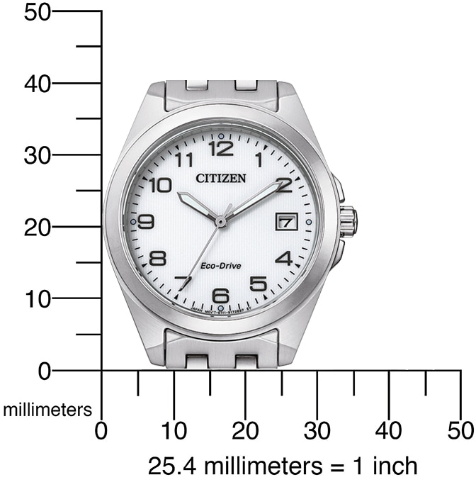 Citizen Solaruhr, Armbanduhr, Damenuhr, Edelstahlarmband, bis 10 bar wasserdicht, Datum