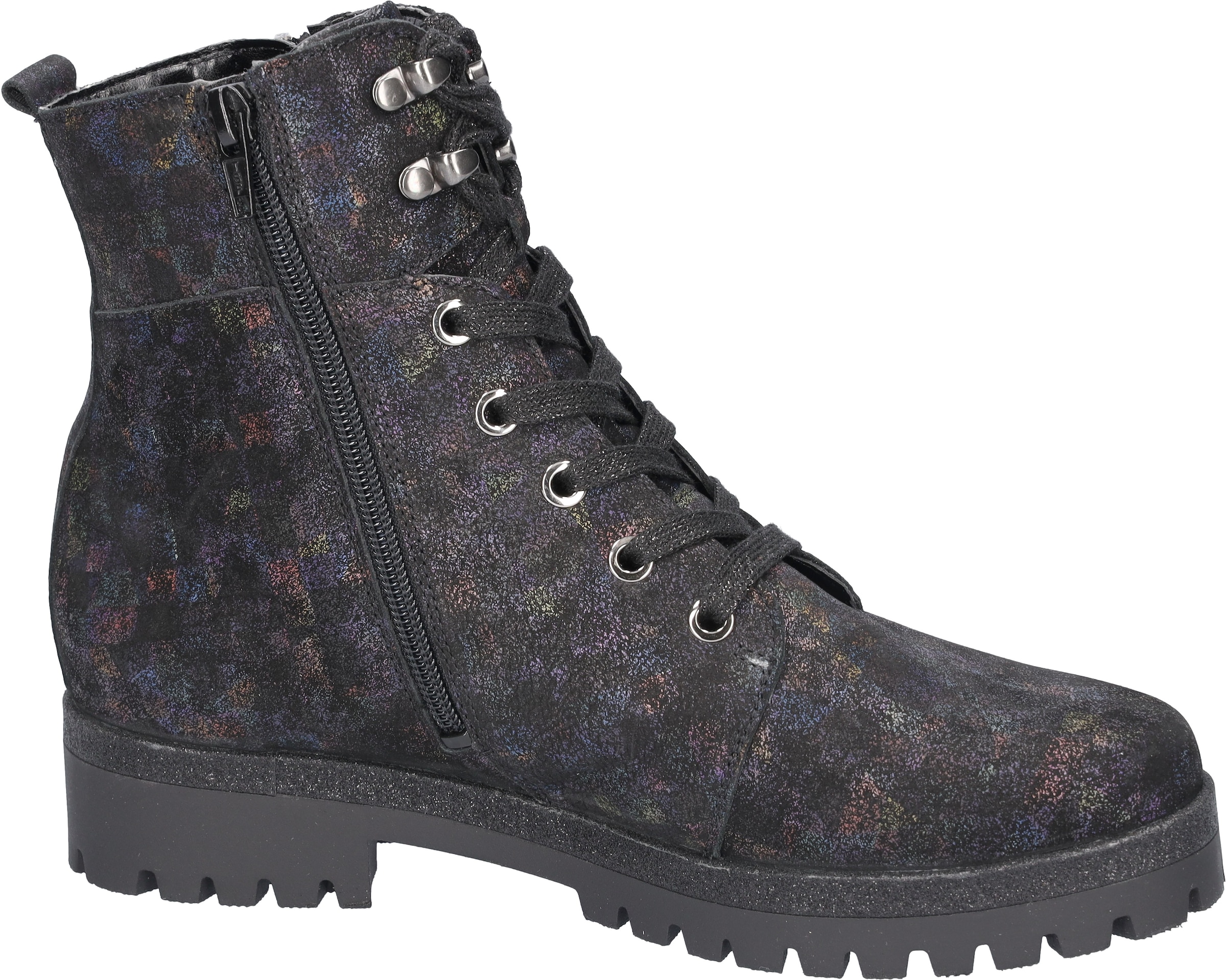 Waldläufer Schnürstiefelette »HANAKO«, Schnürboots, Komfortboots, mit zwei Reissverschlüsse, H-Weite