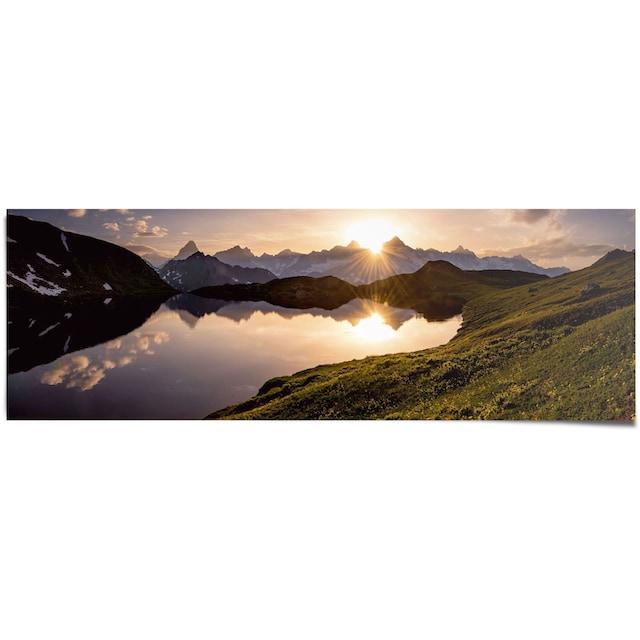 Reinders! Poster »Bergsee Sonnenuntergang«, (1 St.) kaufen