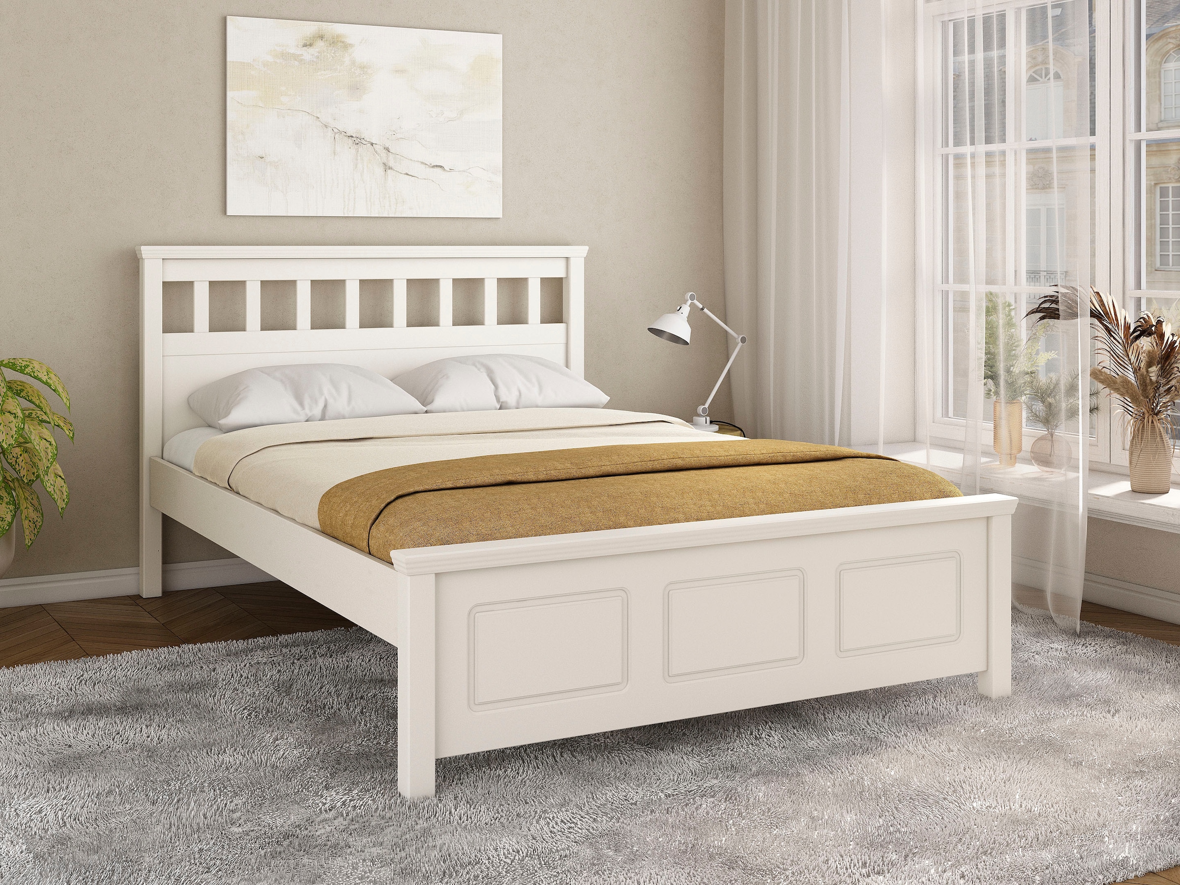 GOODproduct Lit »Tillian, Bettgestell, Doppelbett, Bettkasten optional, Made in EU« ,  aus massiver Kiefer in Kombination mit MDF, FSC®, inklusive Lattnerost