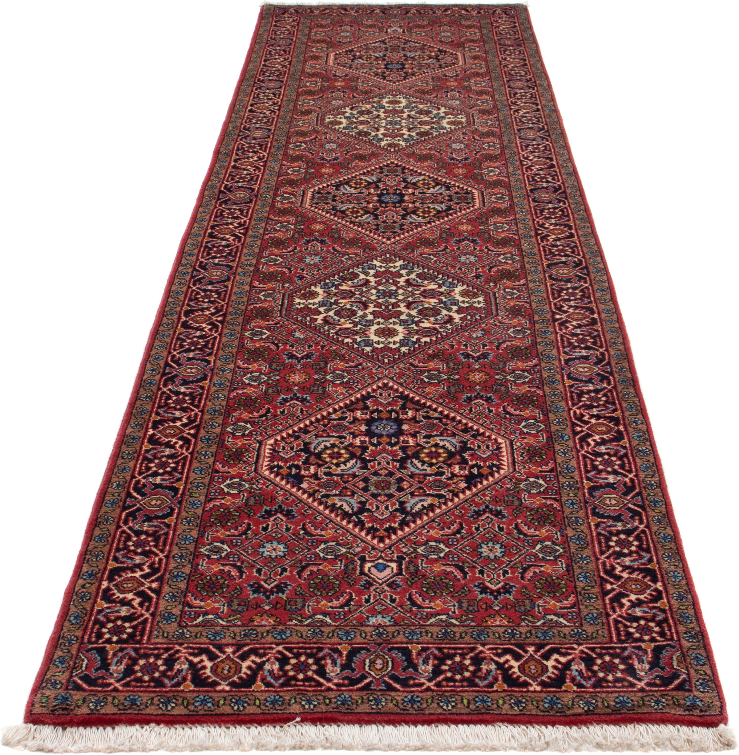 Image of morgenland Orientteppich »Perser - Bidjar - 305 x 82 cm - hellrot«, rechteckig, 15 mm Höhe, Wohnzimmer, Handgeknüpft, Einzelstück mit Zertifikat bei Ackermann Versand Schweiz