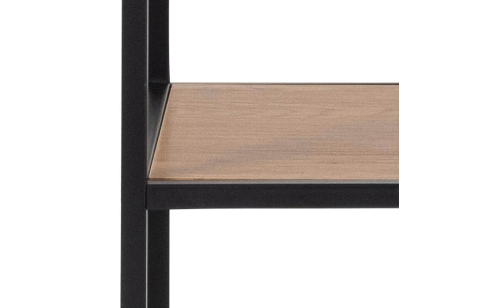 AC Design Regal »Seaford 135 x 35 x 185 cm, Eiche/Schwarz«