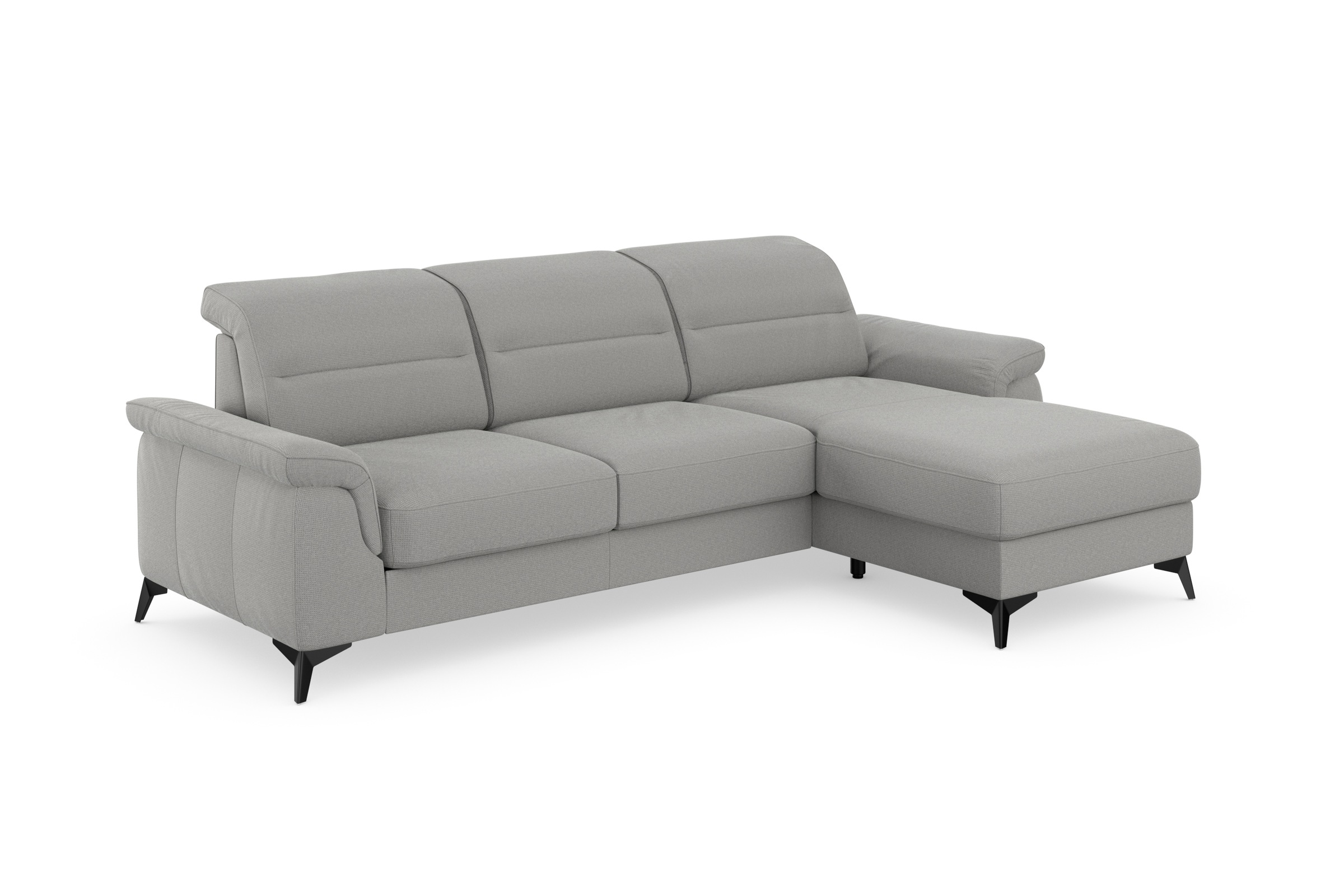 sit&more Ecksofa »Sinatra L-Form«, mit Recamiere, optional mit Kopfteilverstellung und Armteilfunktion