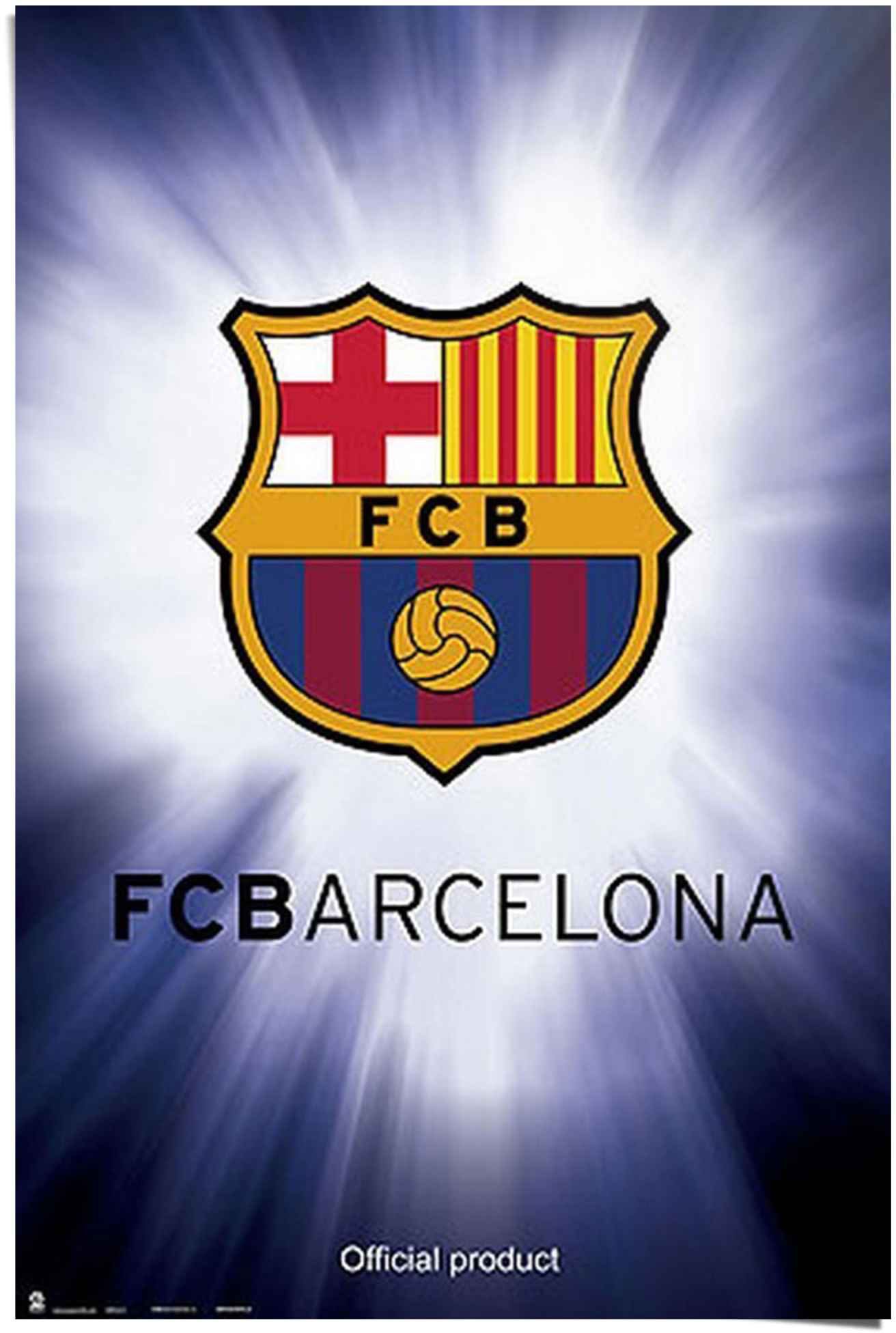 Image of Reinders! Poster »FC Barcelona Club-Logo«, (1 St.) bei Ackermann Versand Schweiz