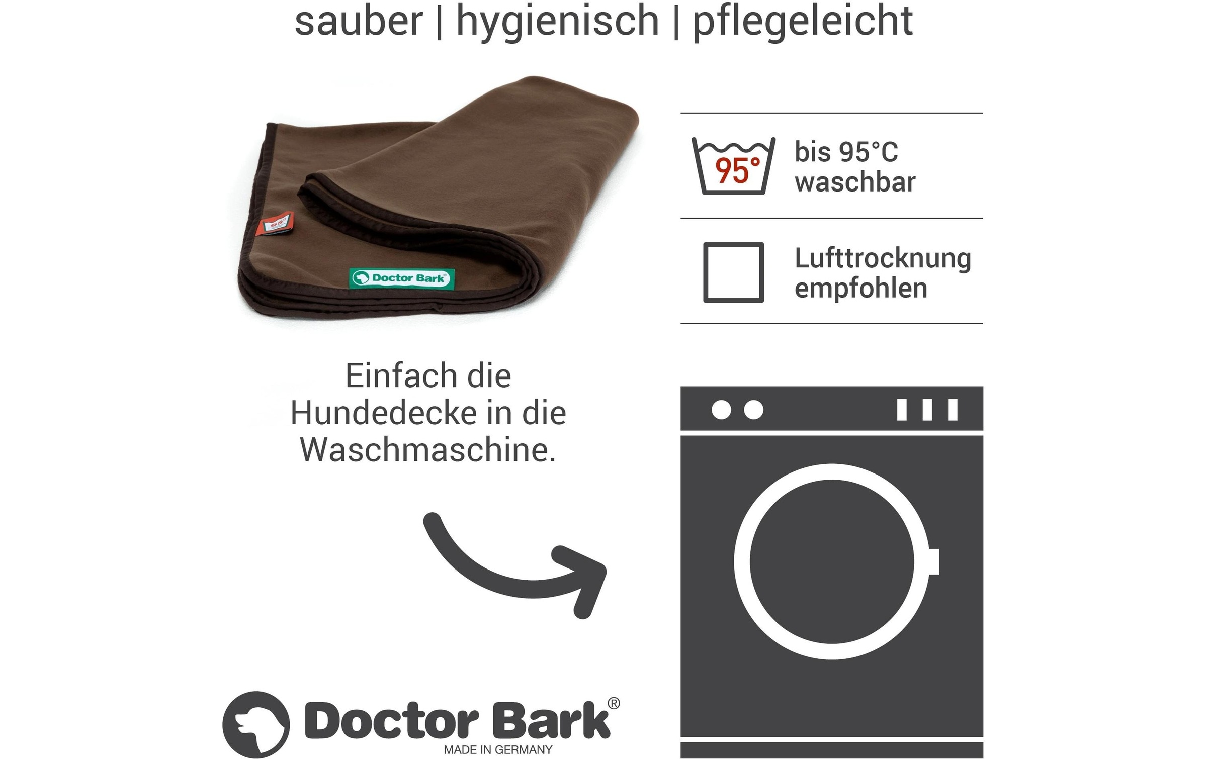 Doctor Bark Tierdecke »Fleece XL Braun, 140 x 100 cm«
