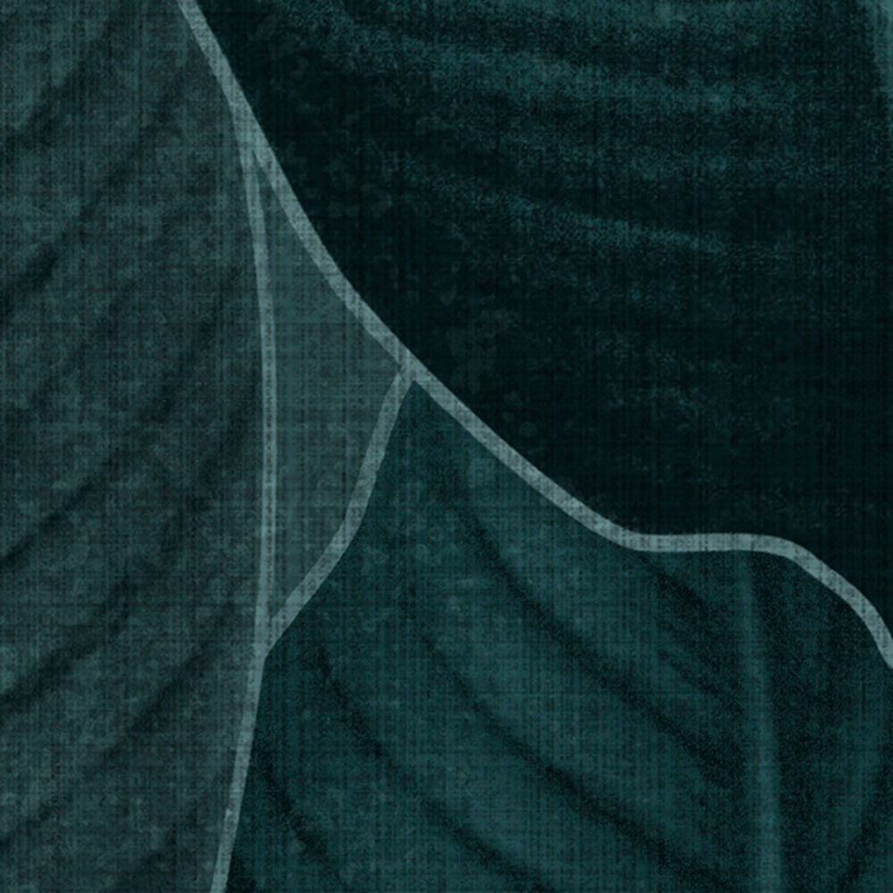 Komar Fototapete »Digitaldruck Vlies - Bain de Feuilles - Grösse 300 x 250 cm«, bedruckt, Wohnzimmer, Schlafzimmer