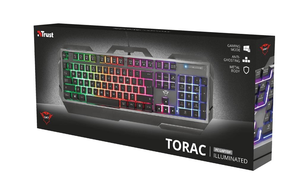 Trust Gaming-Tastatur »GXT 856 Torac QWERTZ (CH) Layout«, (Ziffernblock)