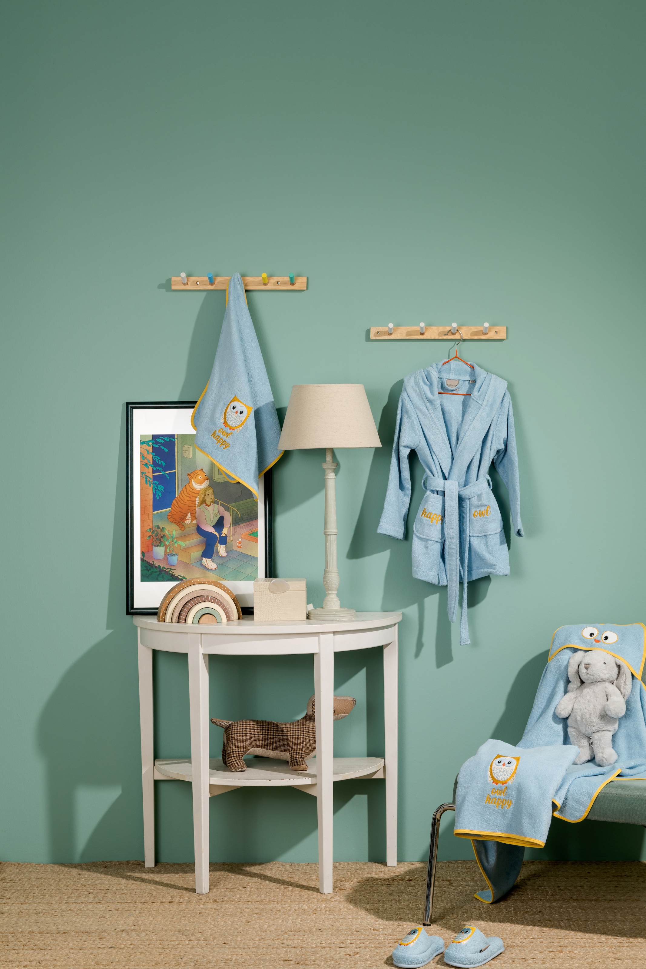 Egeria Serviette de bain »OWL« avec application hiboux