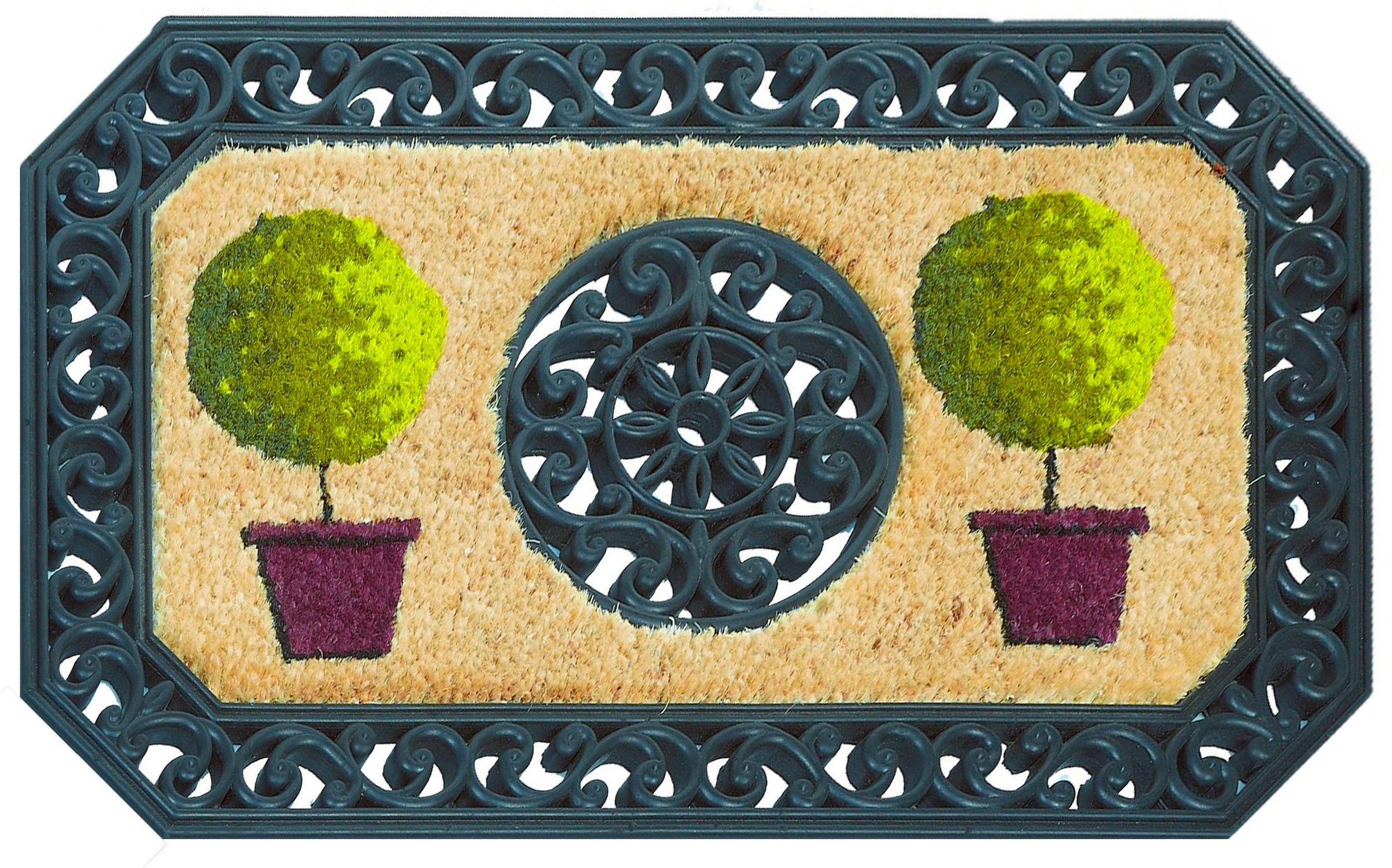 Image of ASTRA Fussmatte »Coco Twin 3«, rechteckig, 13 mm Höhe, Schmutzfangmatte, Kokosmatte, Gusseisen Optik, In -und Outdoor geeignet bei Ackermann Versand Schweiz